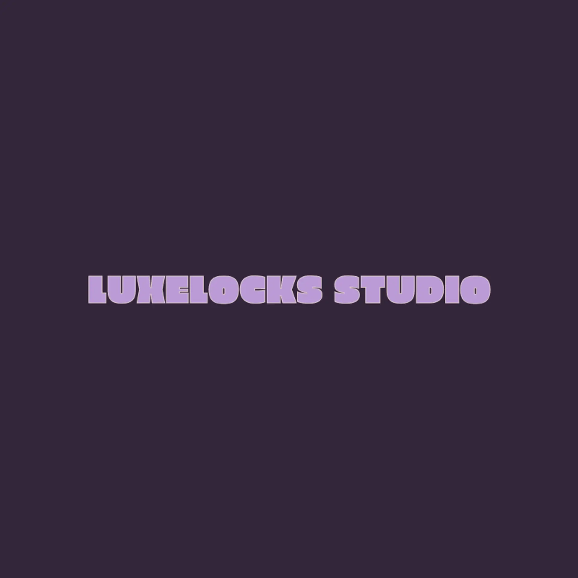 LuxeLocks Studio logo for hair salon