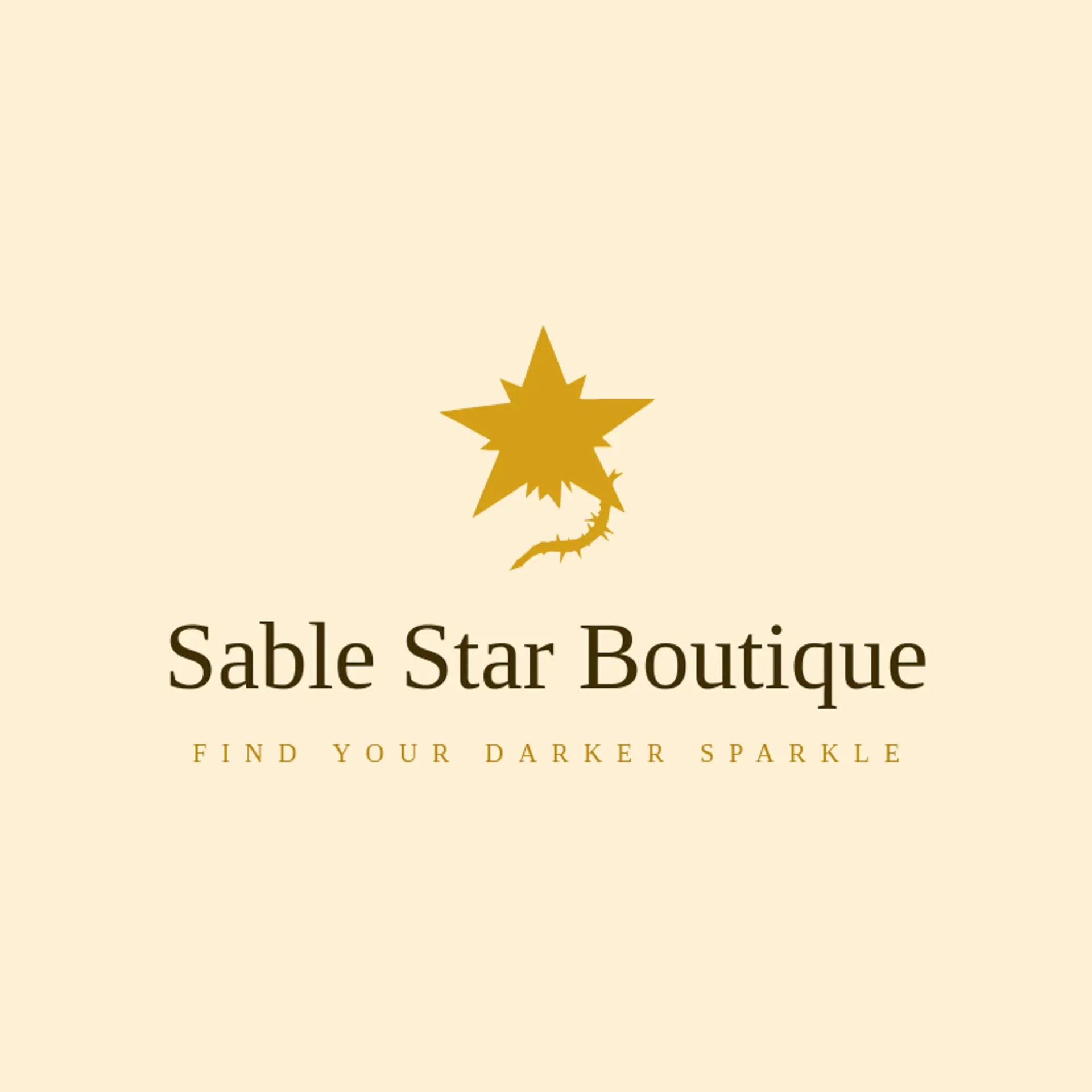Sable Star Boutique logo for gothic