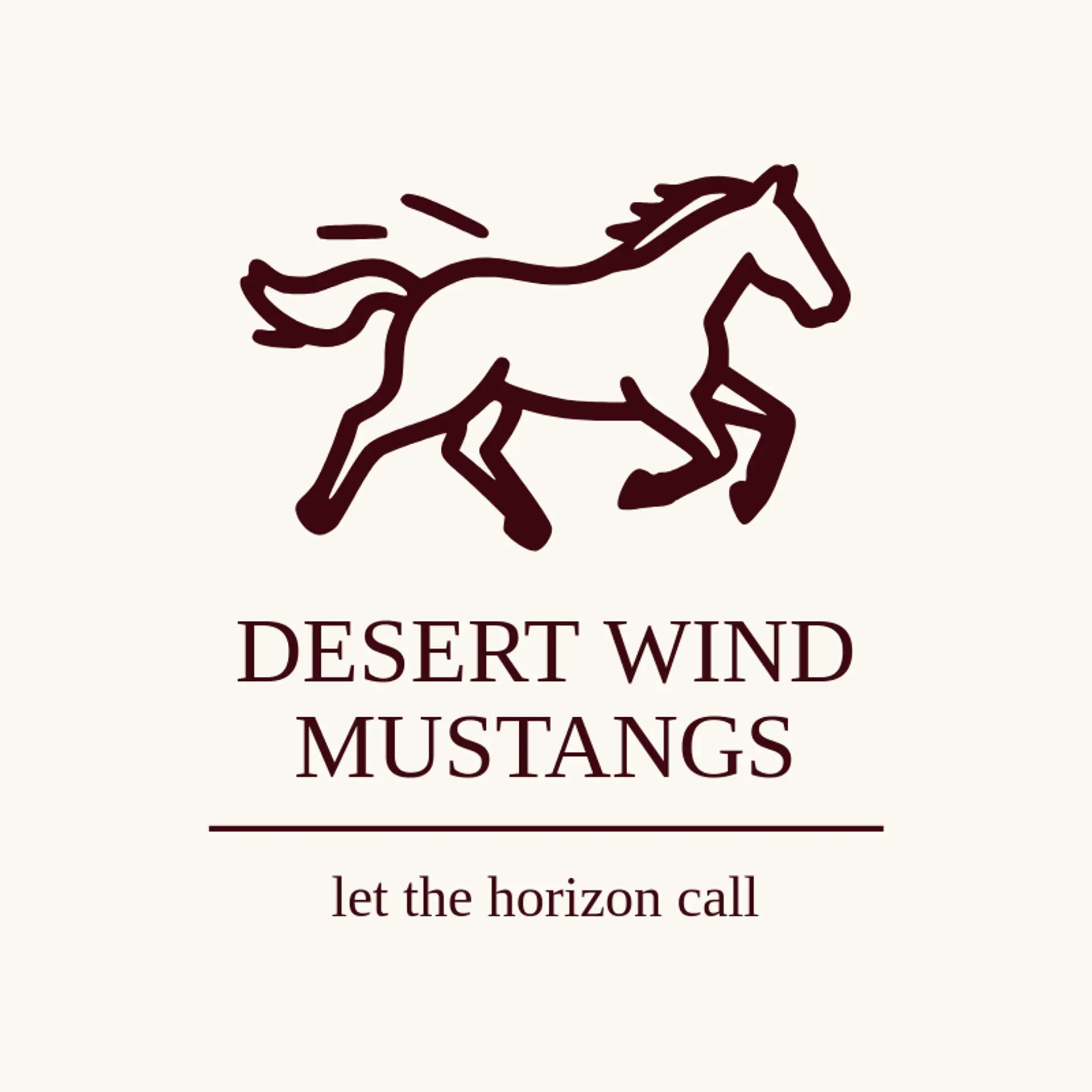 Desert Wind Mustangs logo for mustang