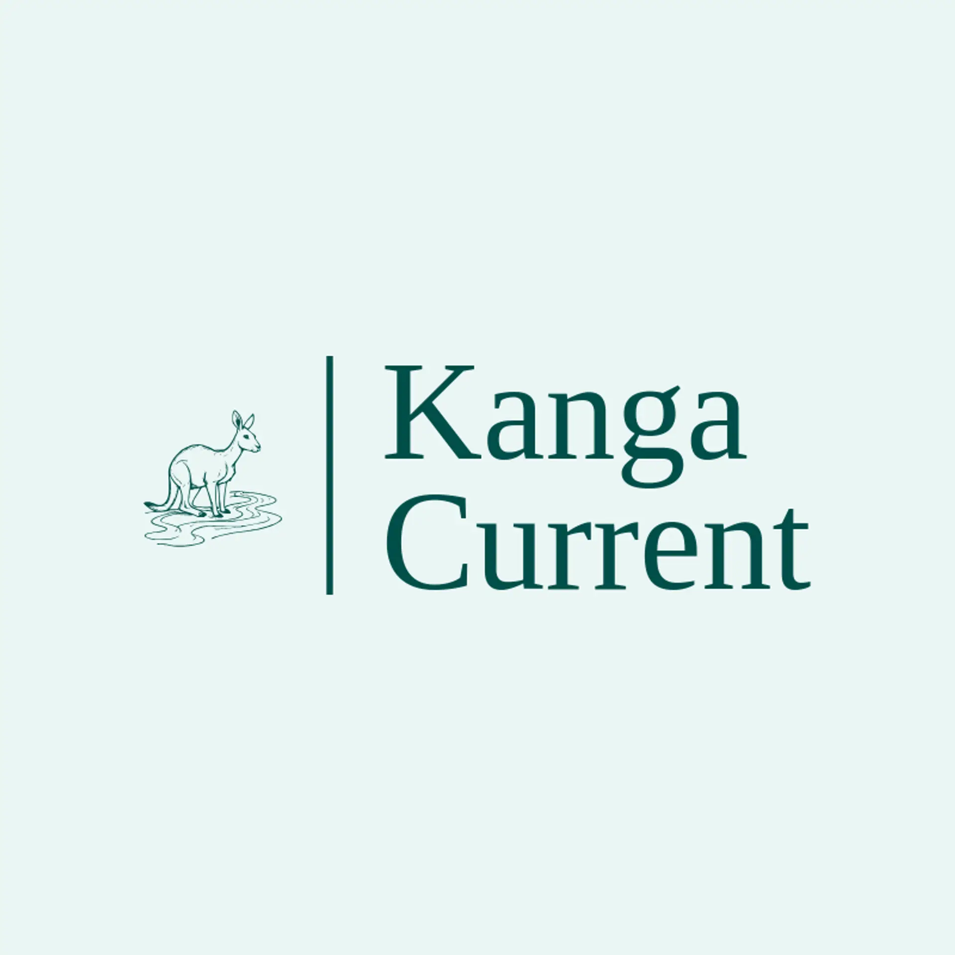 Kanga Current logo for kangaroo