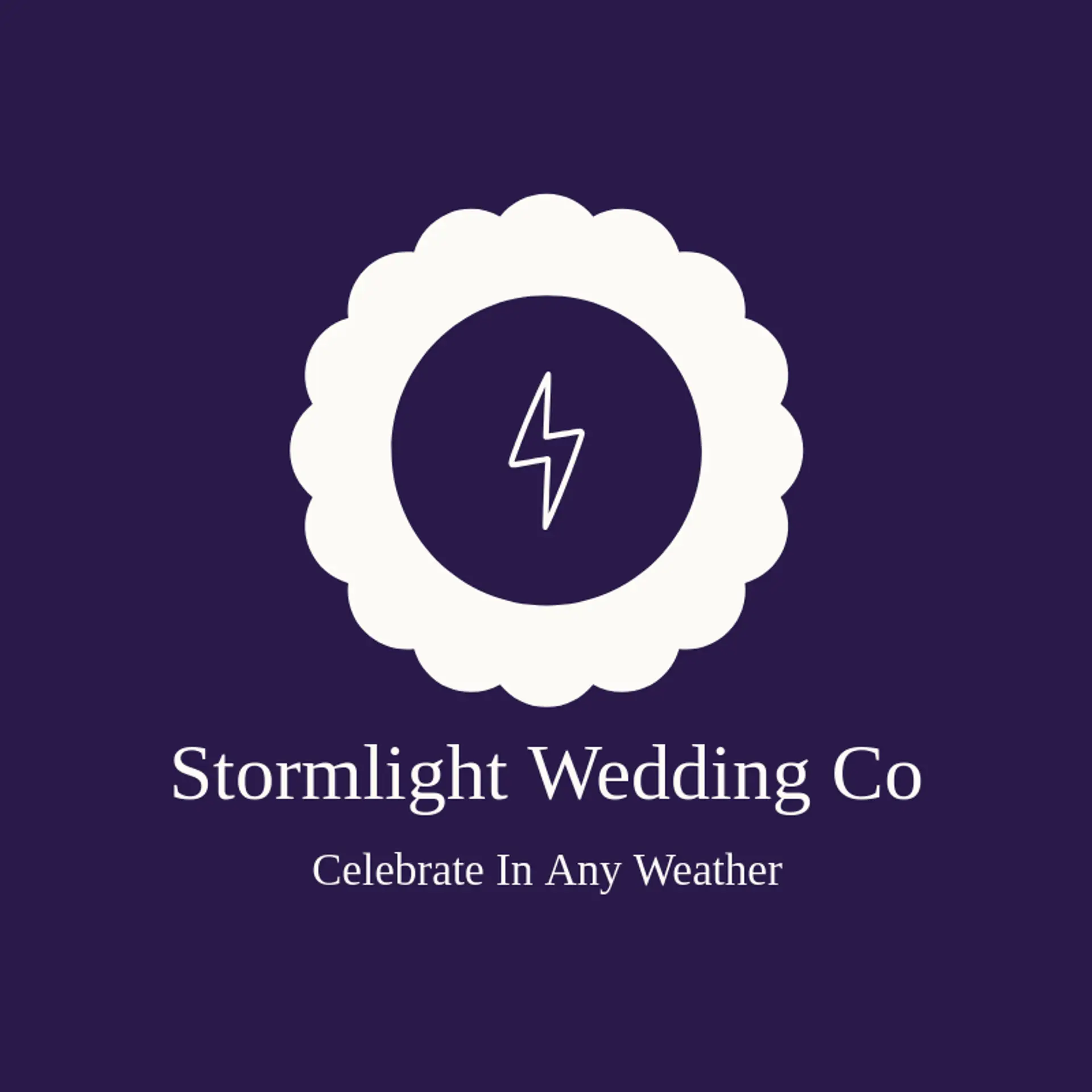 Stormlight Wedding Co logo for thunder