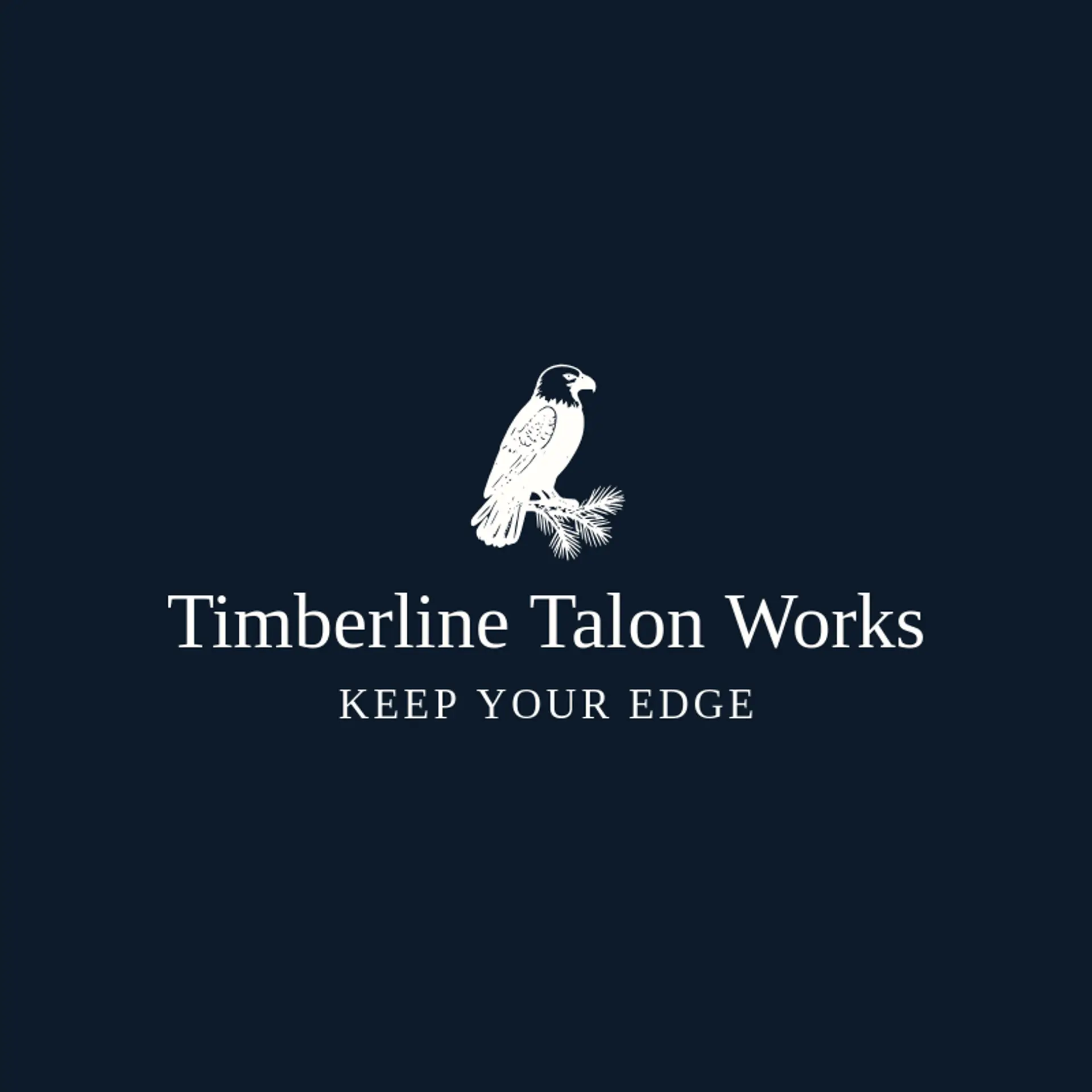 Timberline Talon Works logo for bald eagle