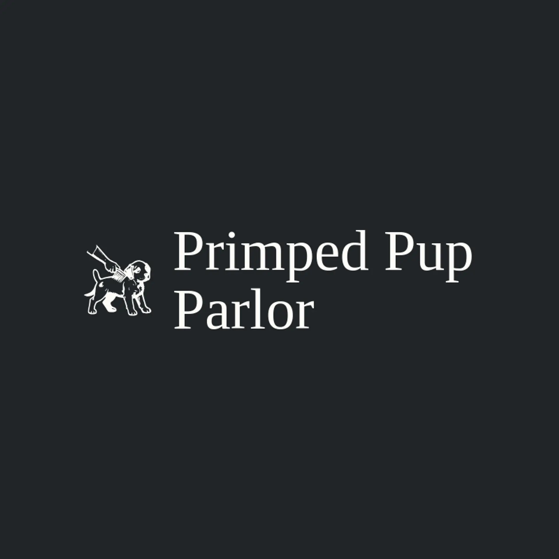 Primped Pup Parlor logo for dog grooming