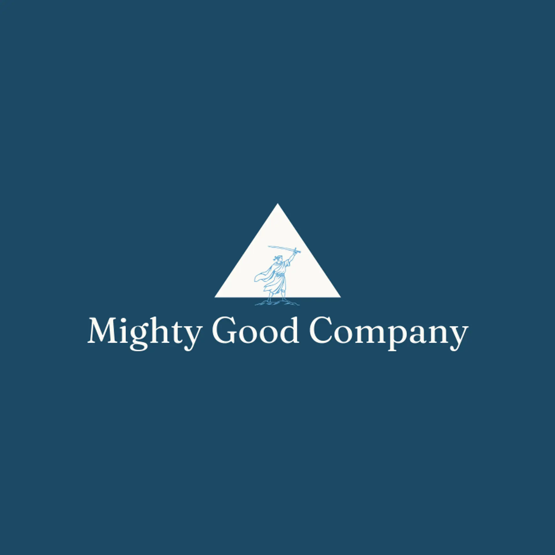 Mighty Good Company logo for hero