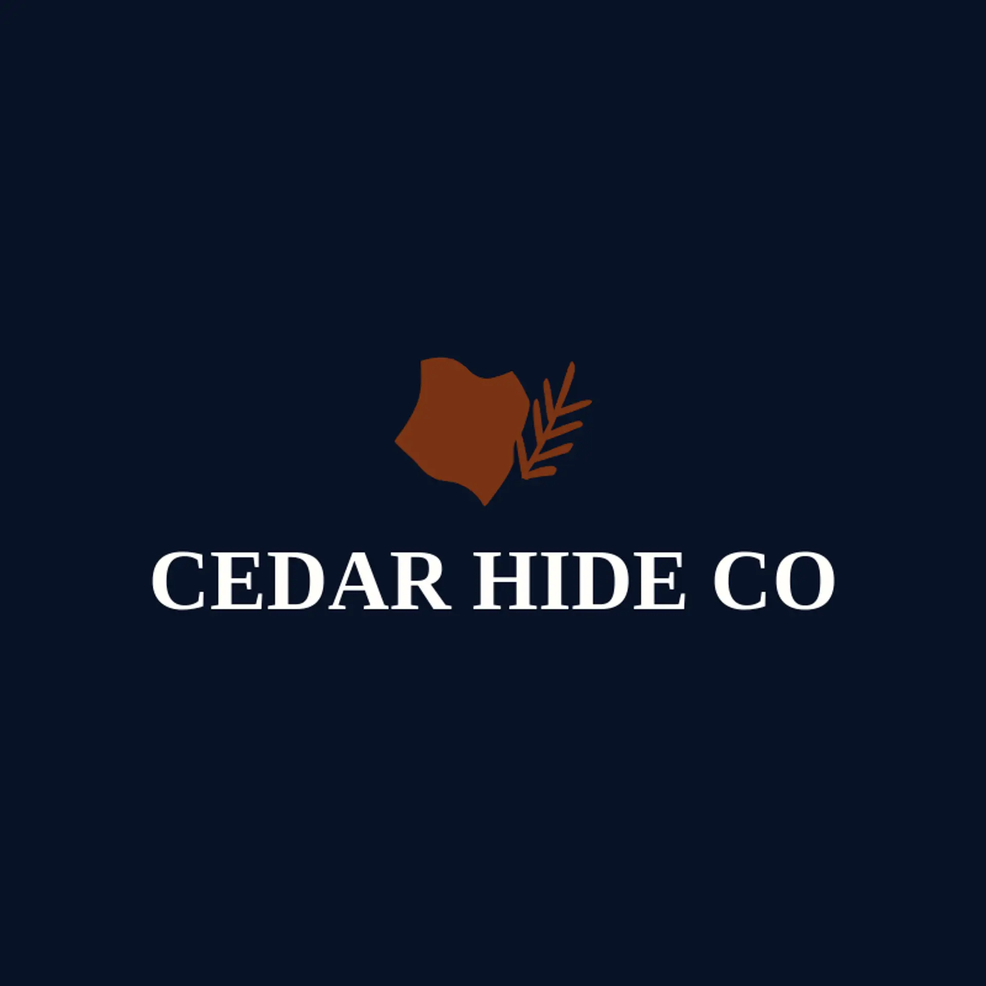 Cedar Hide Co logo for leather