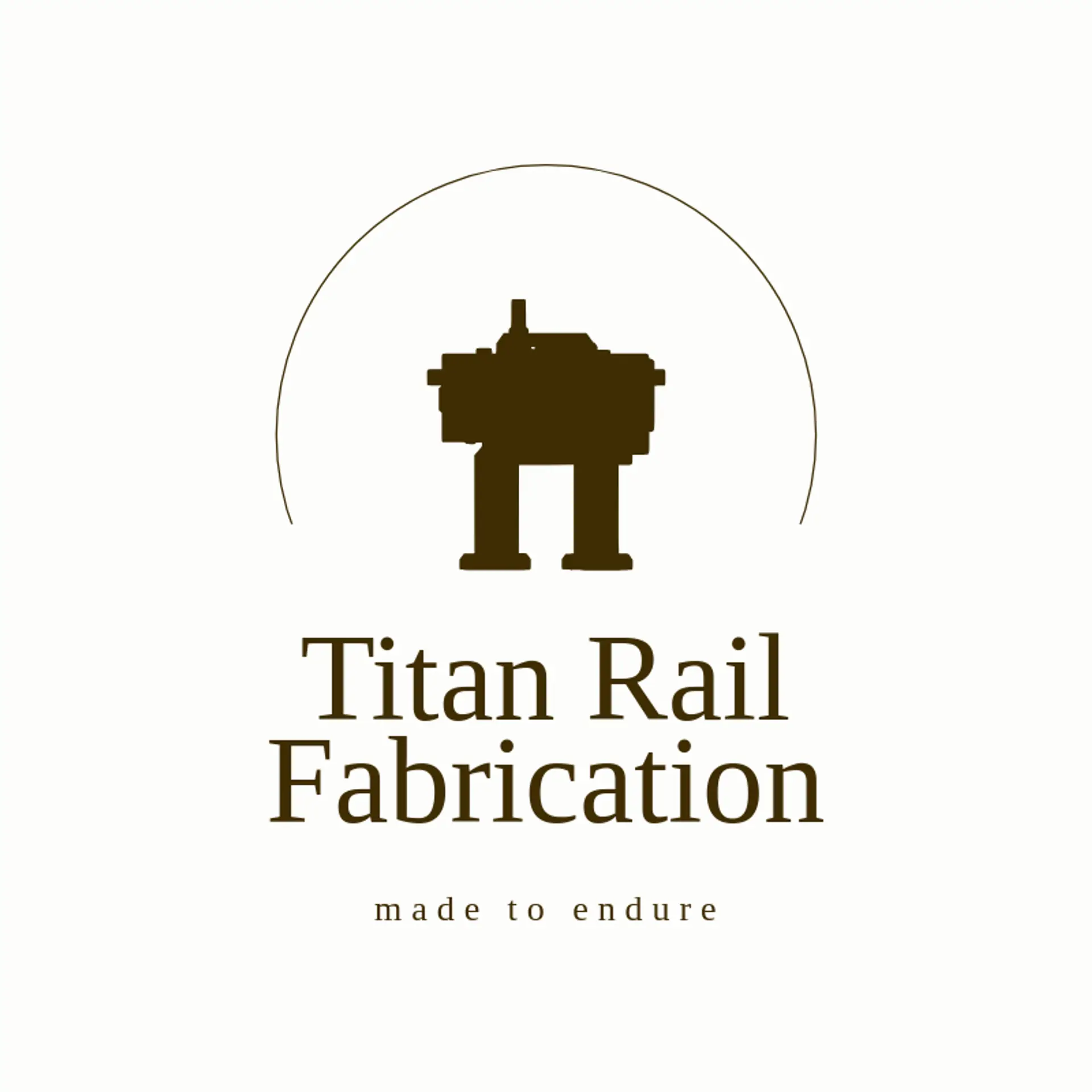 Titan Rail Fabrication logo for metal