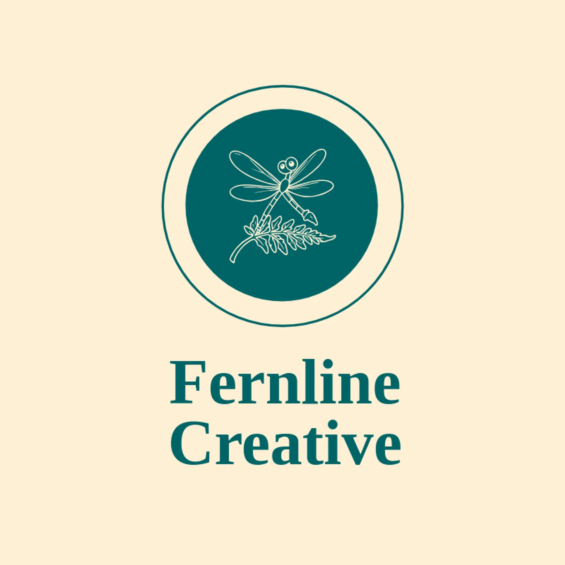 Fernline Creative logo for dragonfly