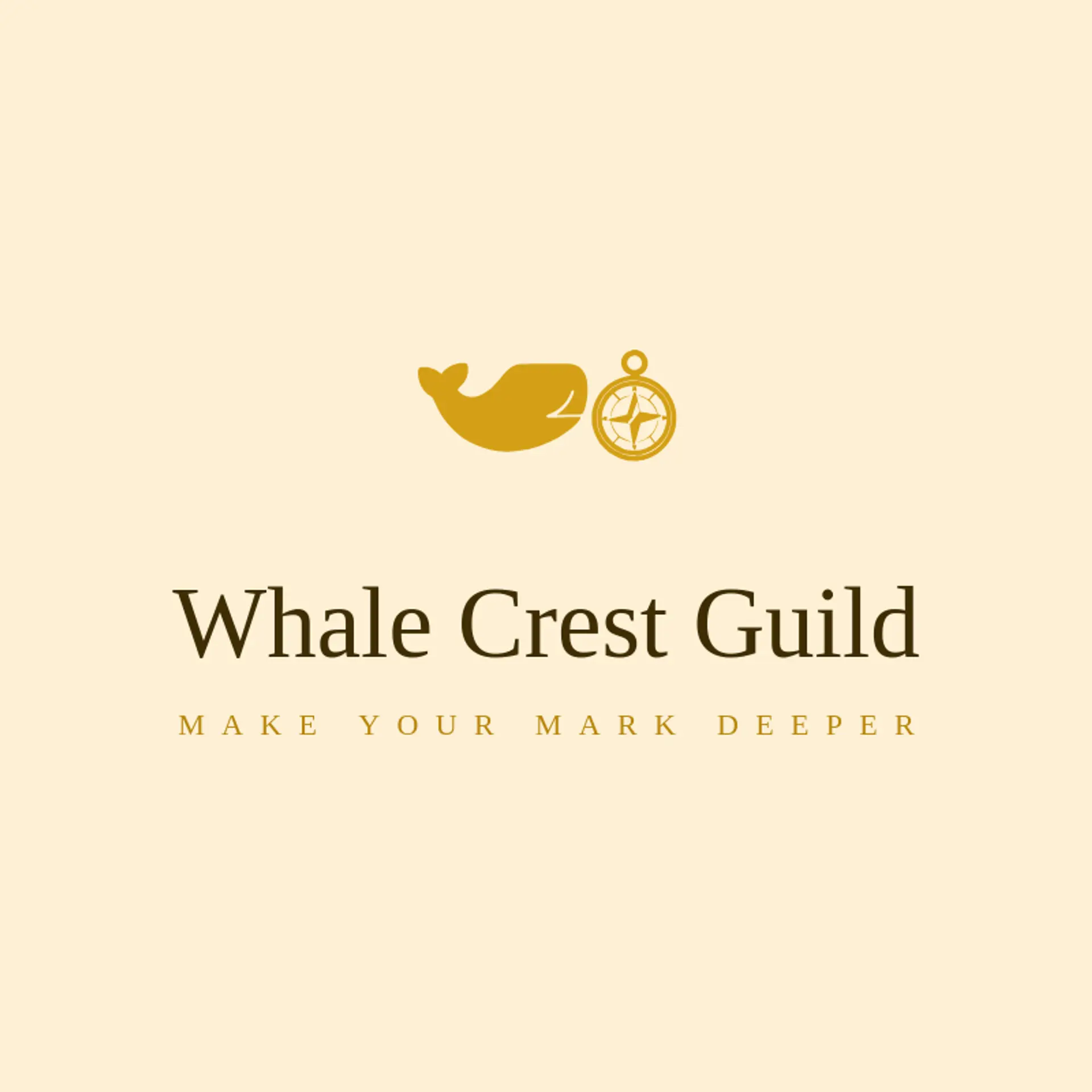 Whale Crest Guild logo for seal