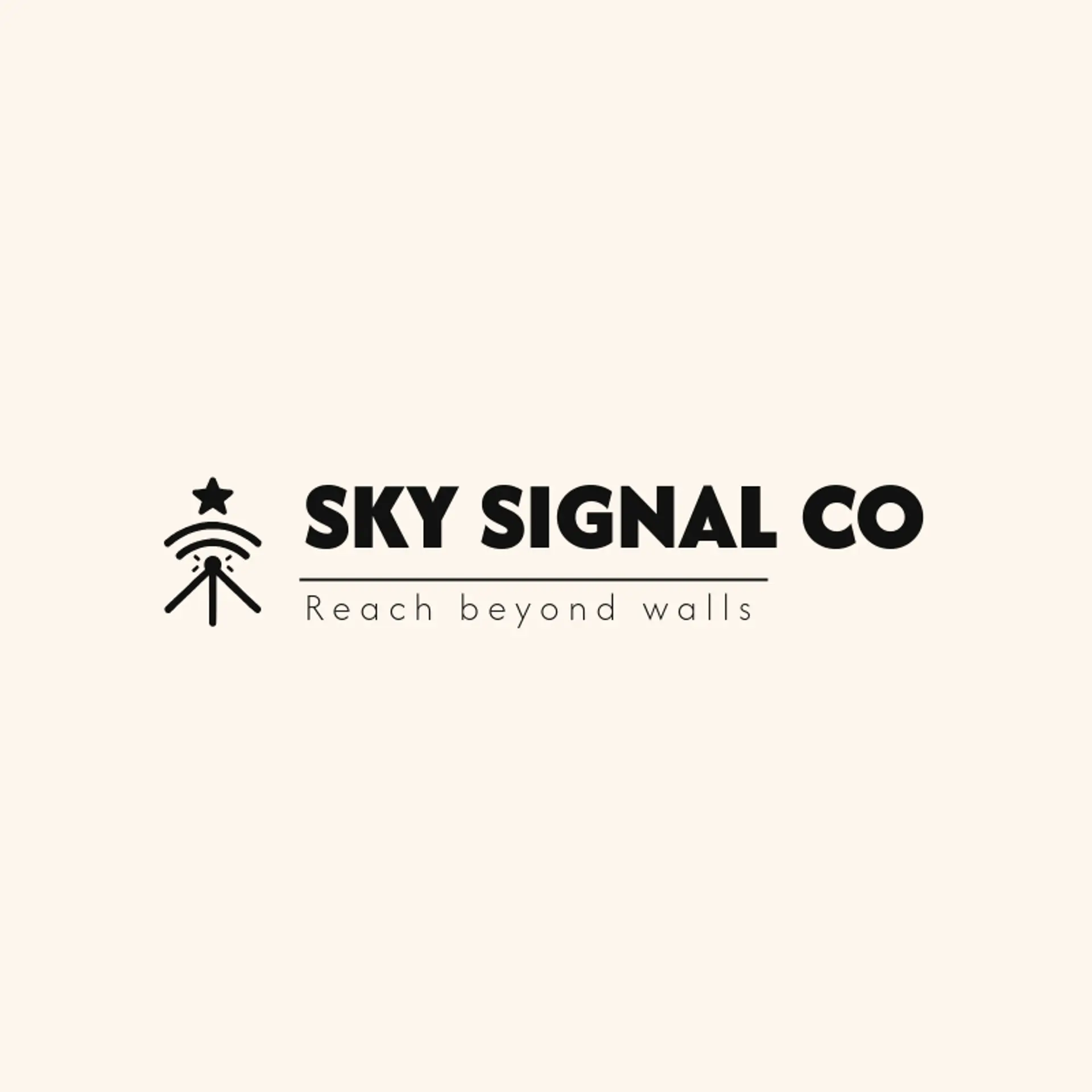 Sky Signal Co logo for wifi