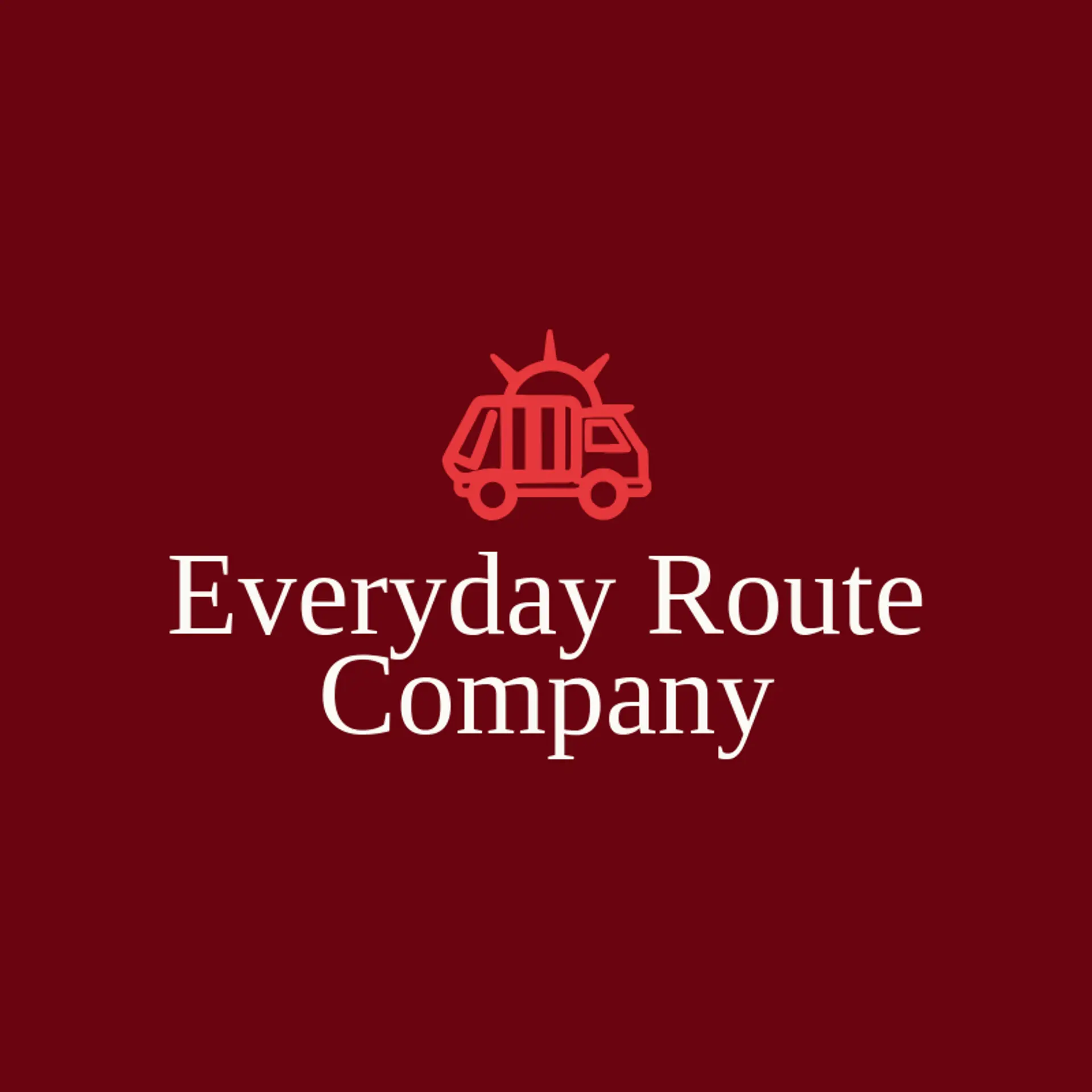 Everyday Route Company logo for garbage