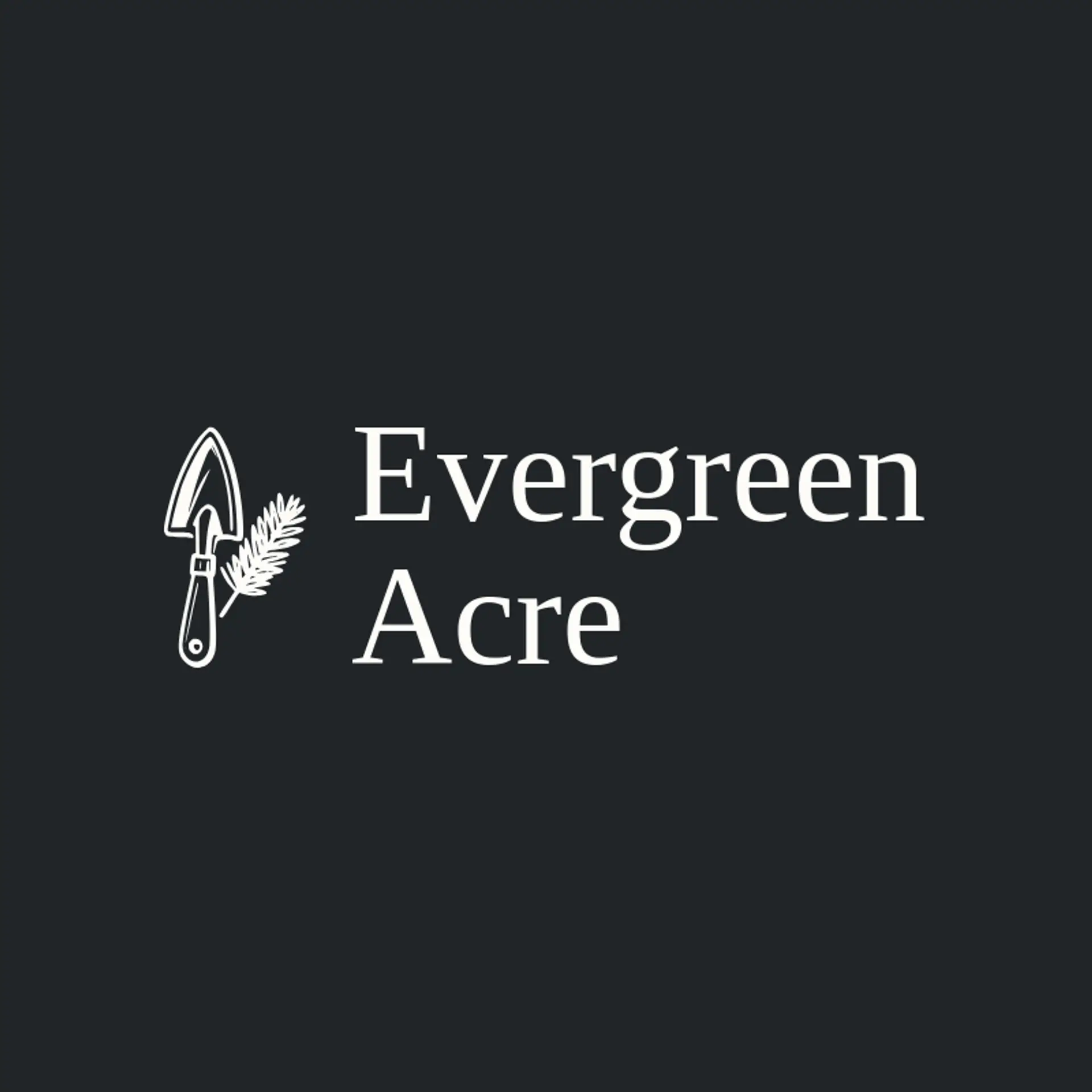 Evergreen Acre logo for gardening