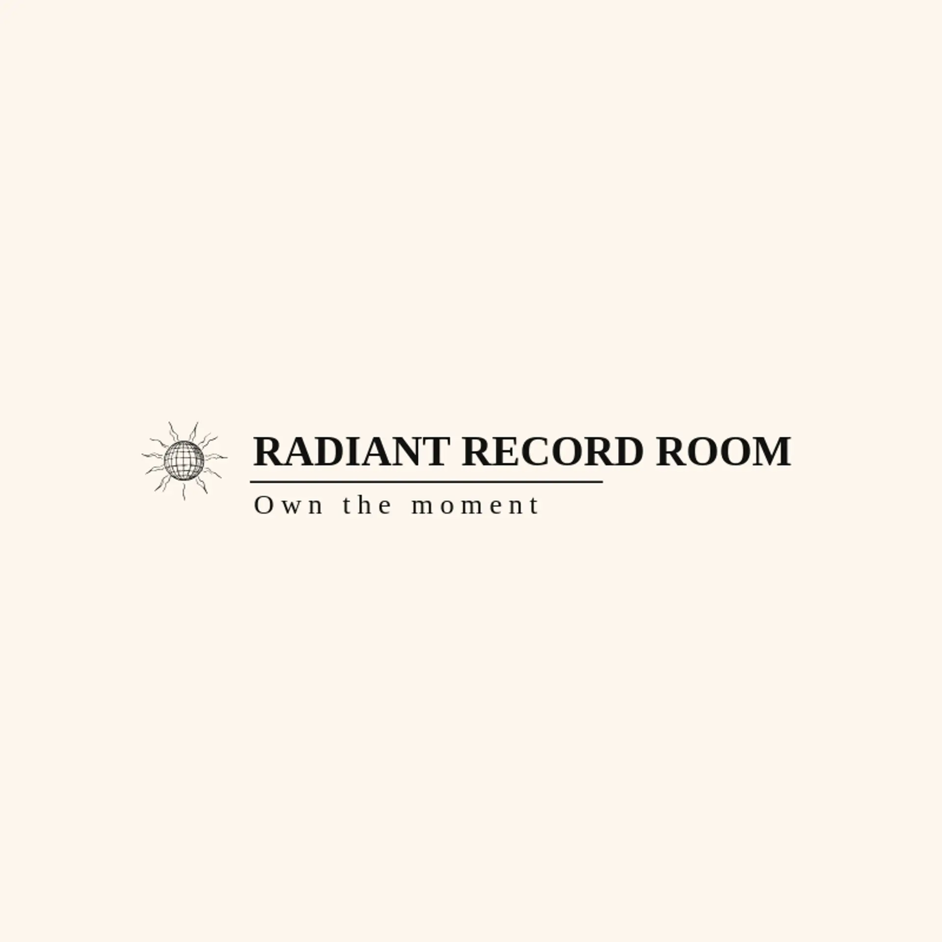 Radiant Record Room logo for disco