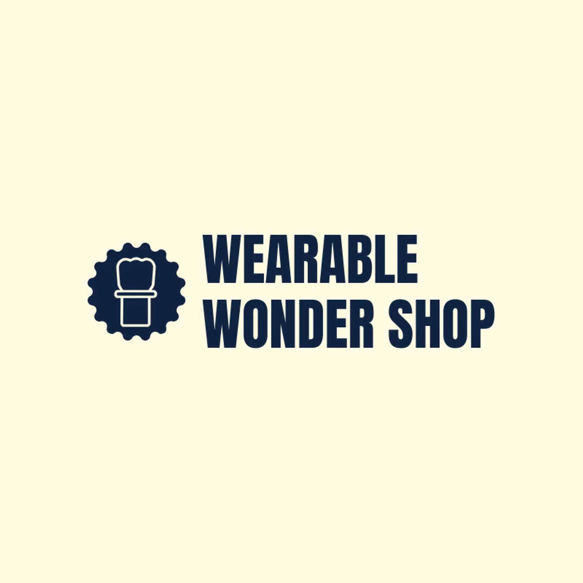 Wearable Wonder Shop logo for bracelet