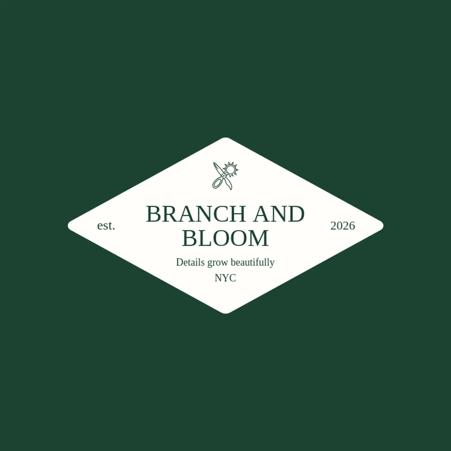 Branch And Bloom logo for landscape