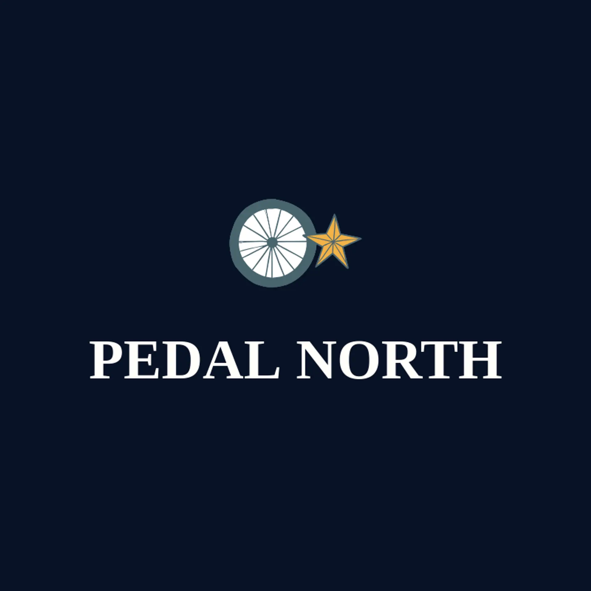 Pedal North logo for bike