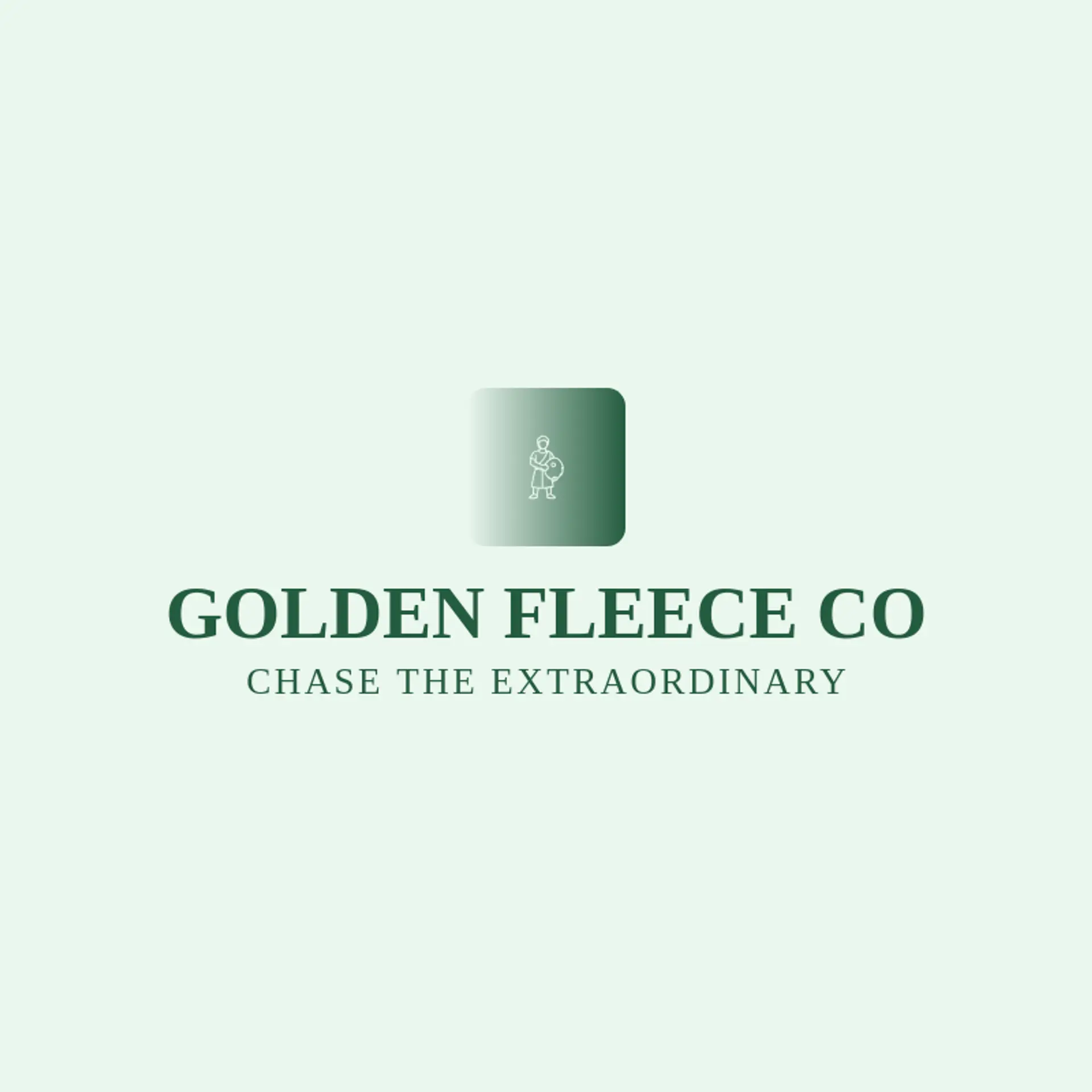 Golden Fleece Co logo for greek god