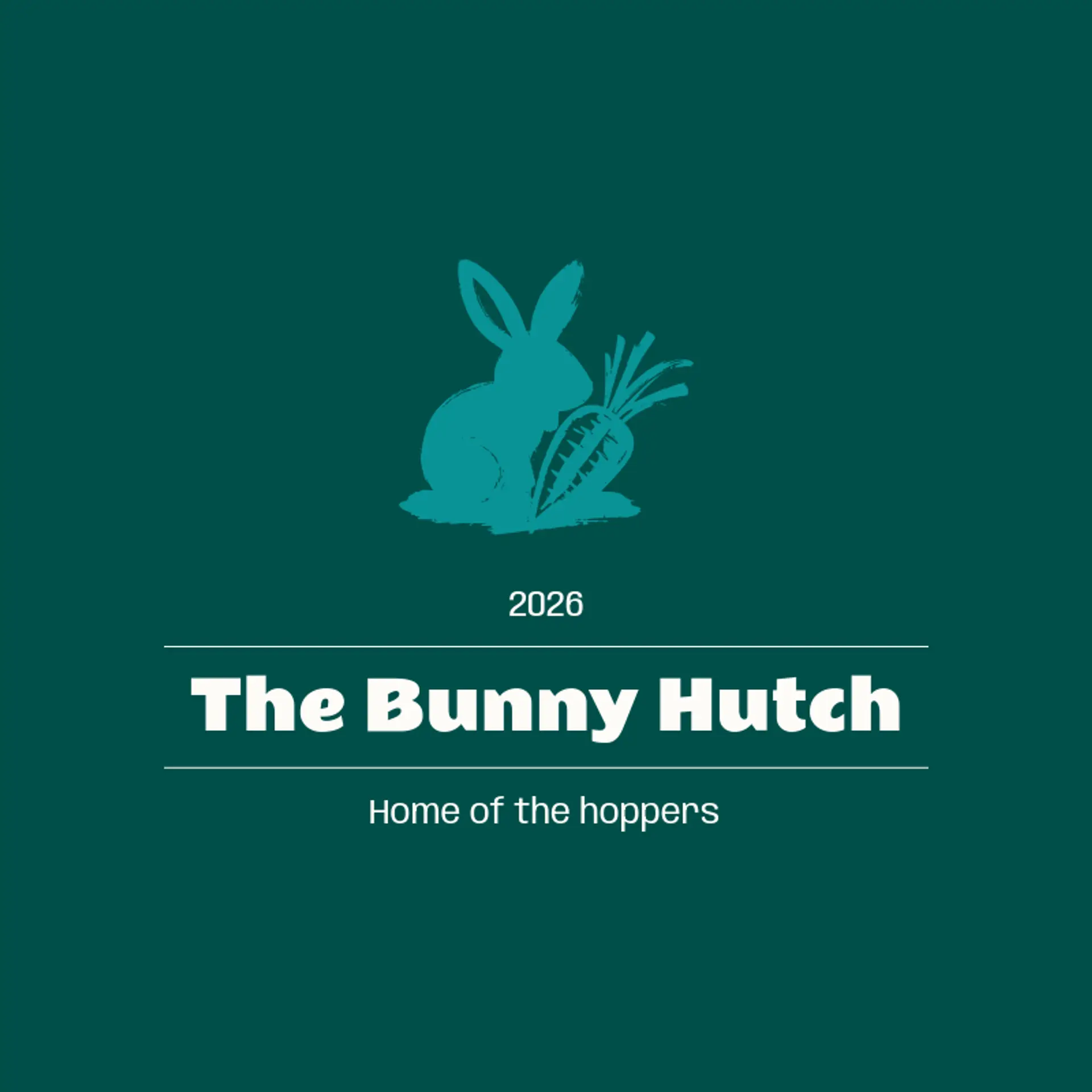 The Bunny Hutch logo for easter