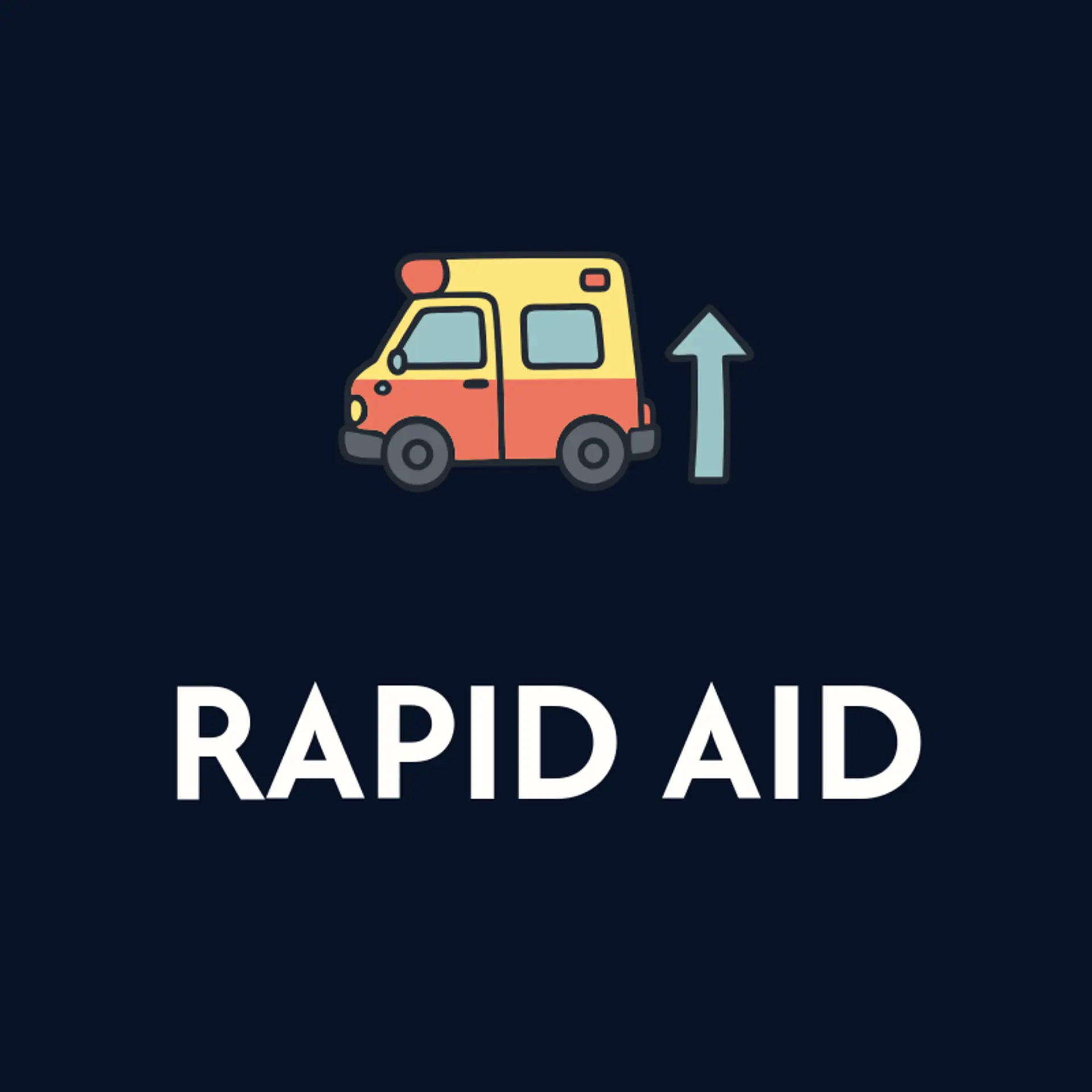 Rapid Aid logo for ambulance