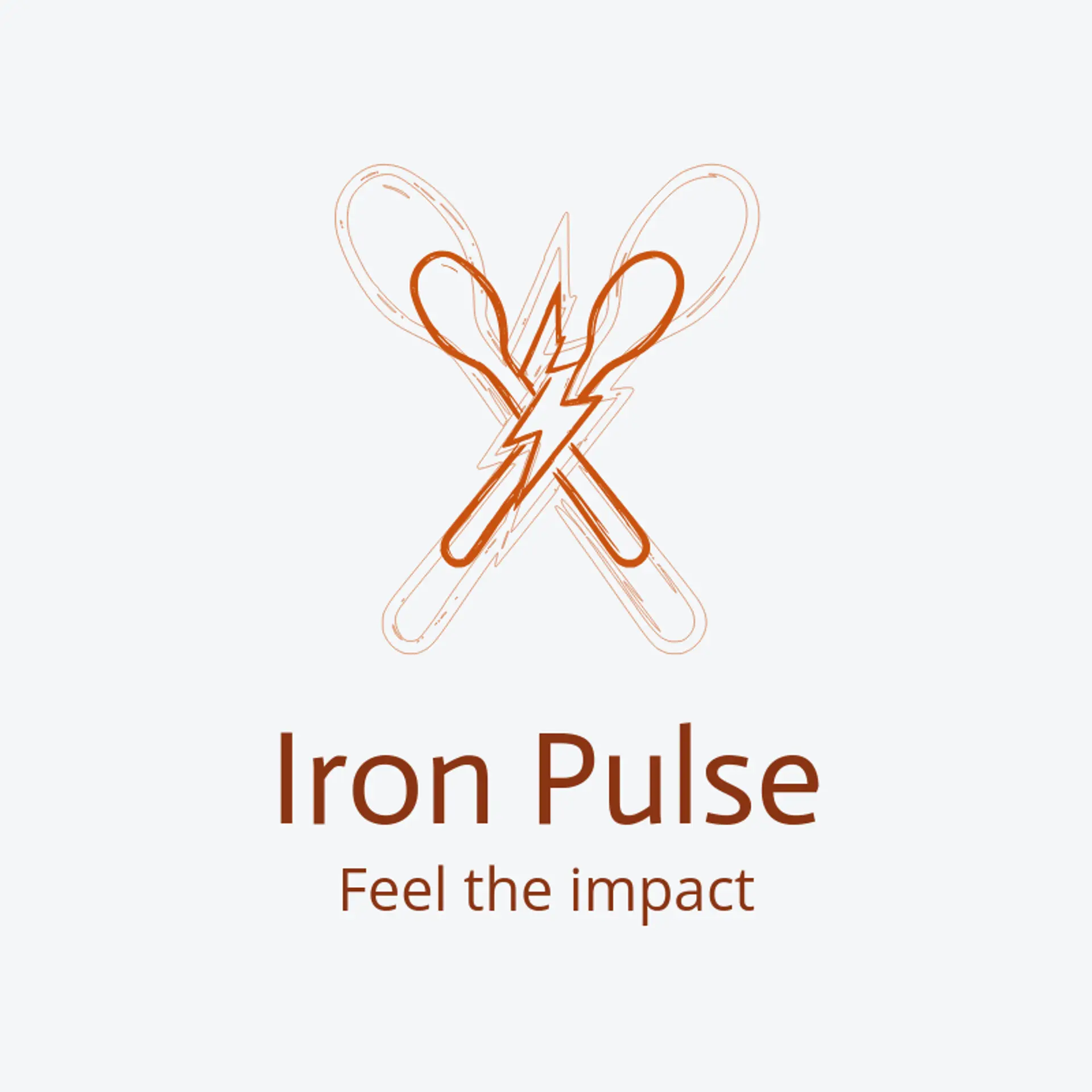 Iron Pulse logo for metal band
