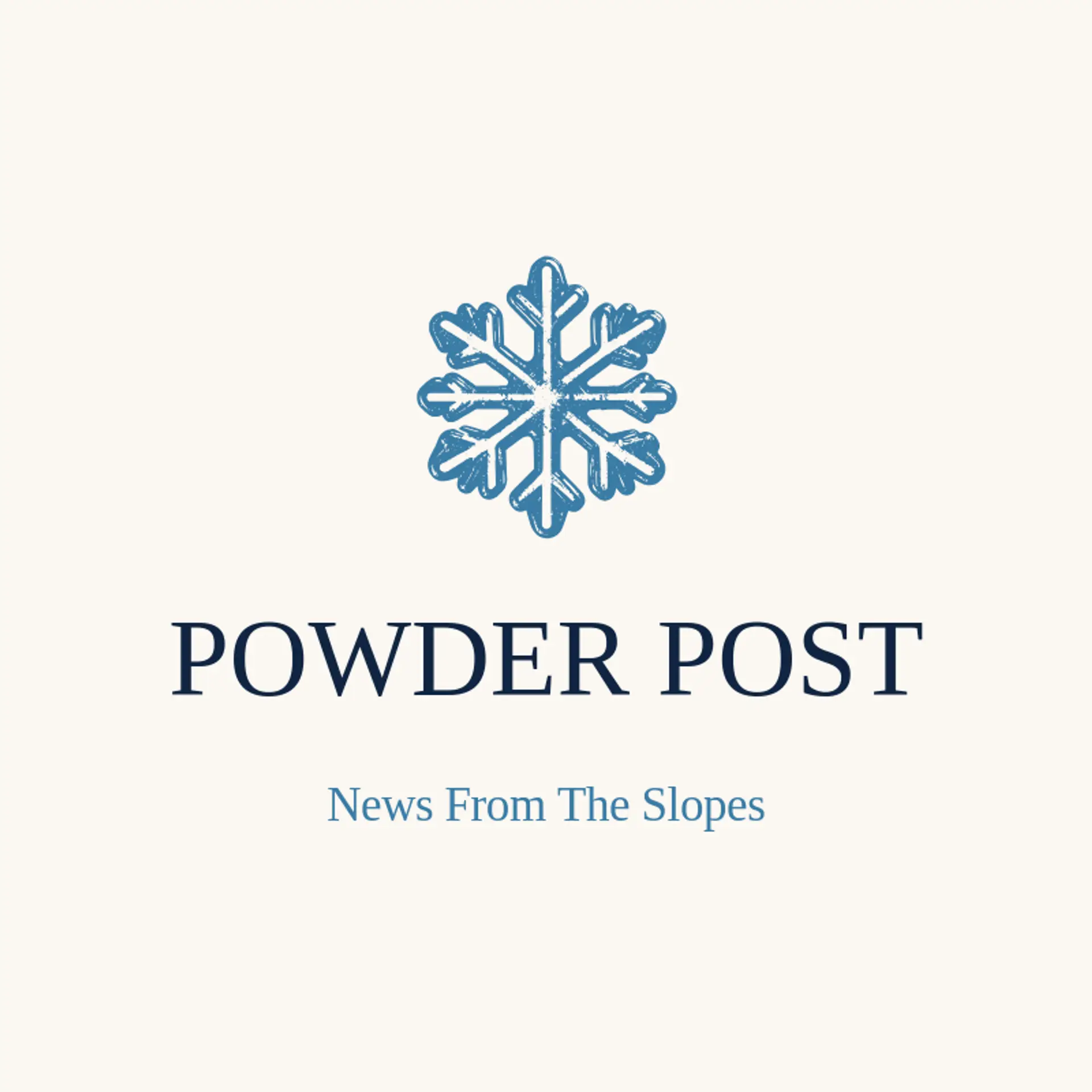 Powder Post logo for snow