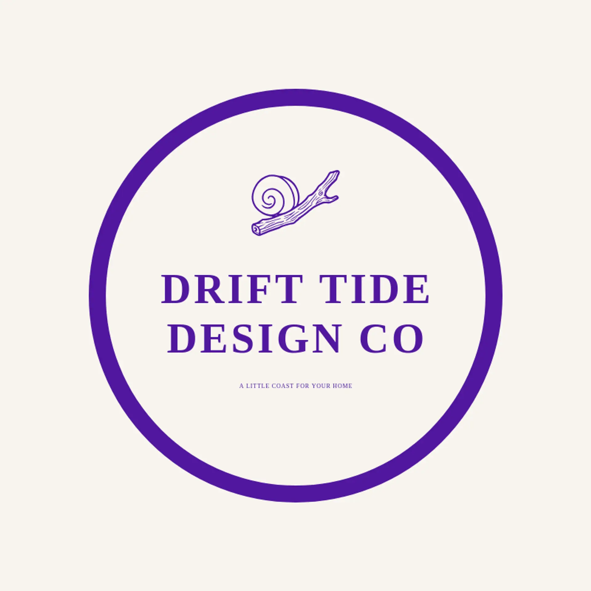 Drift Tide Design Co logo for shell