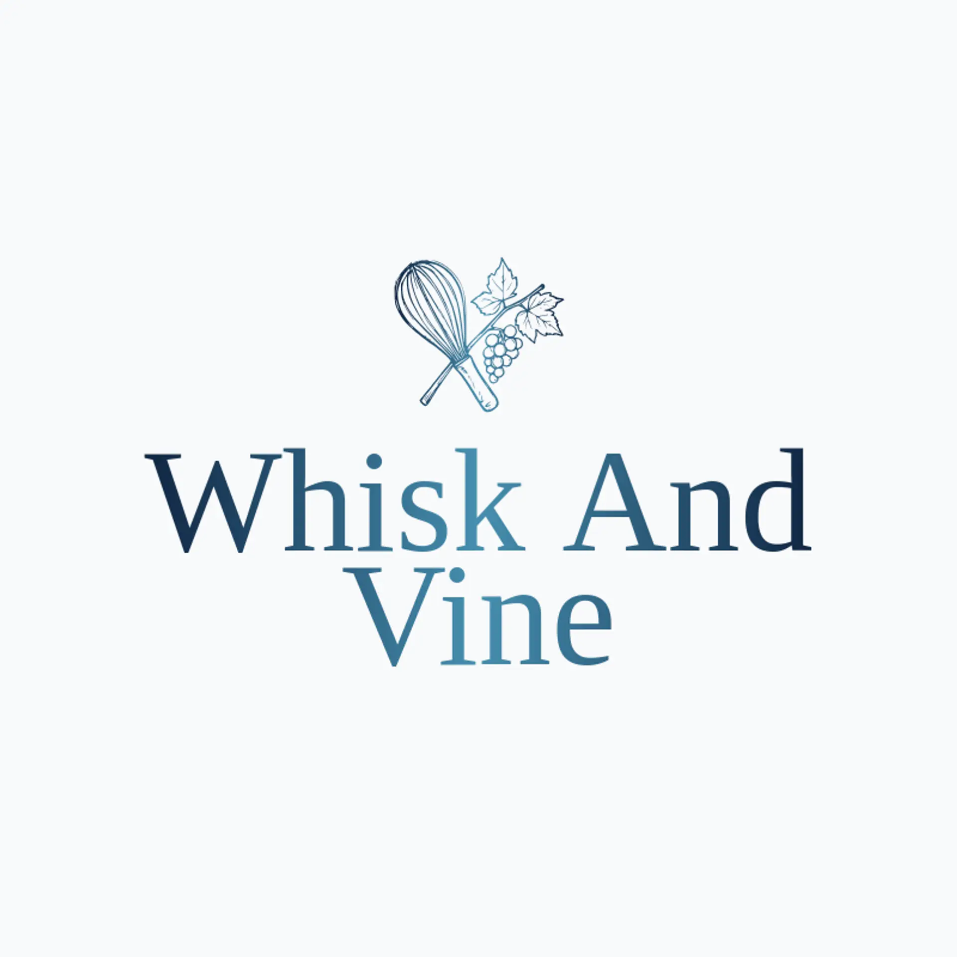 Whisk And Vine logo for culinary