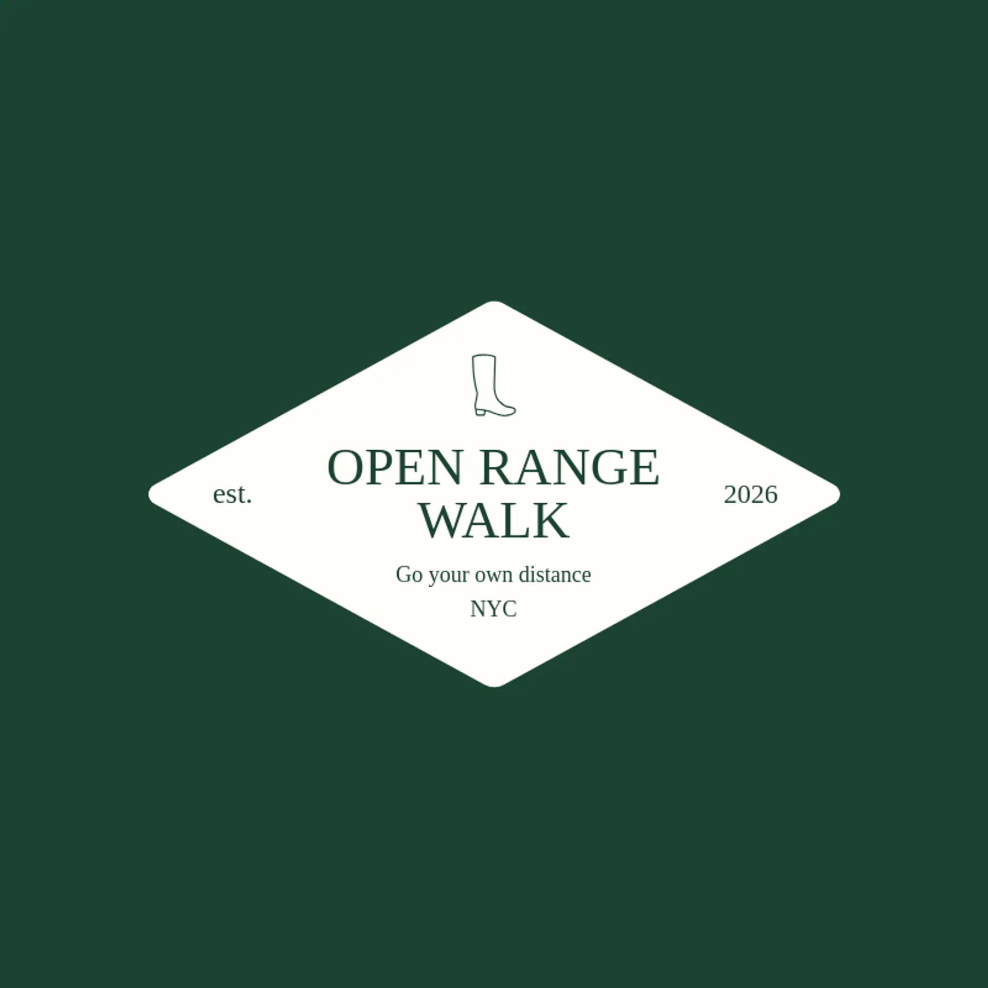 Open Range Walk logo for boot