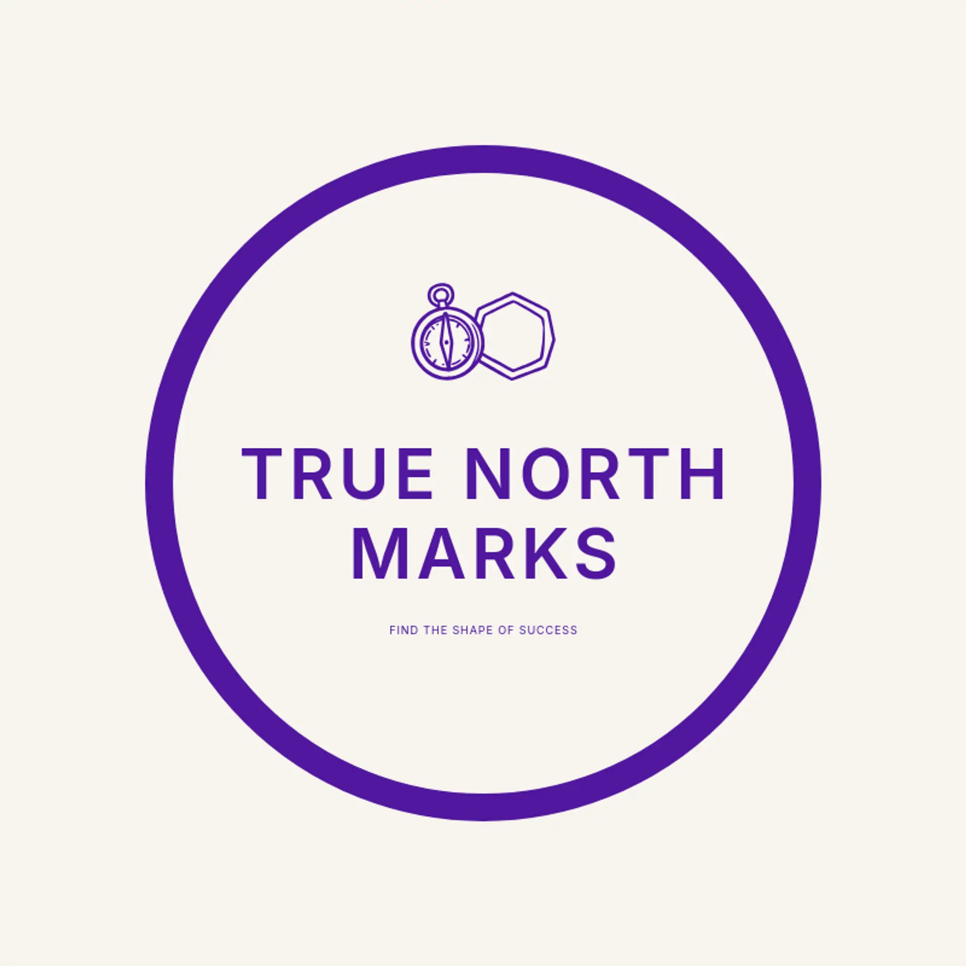 True North Marks logo for hexagon