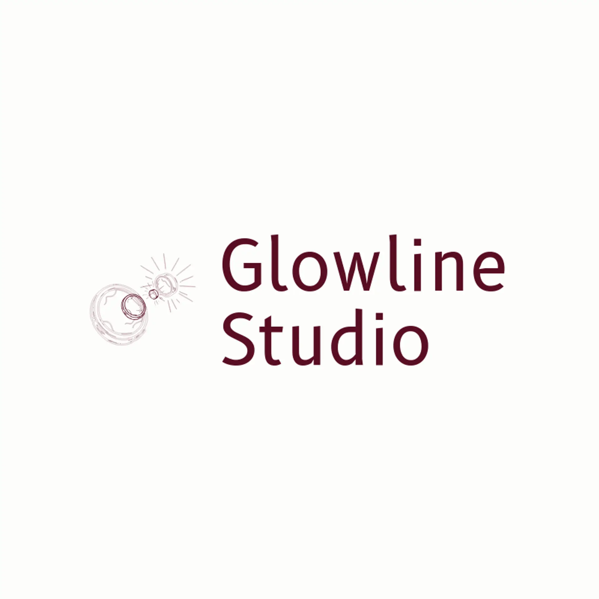 Glowline Studio logo for makeup