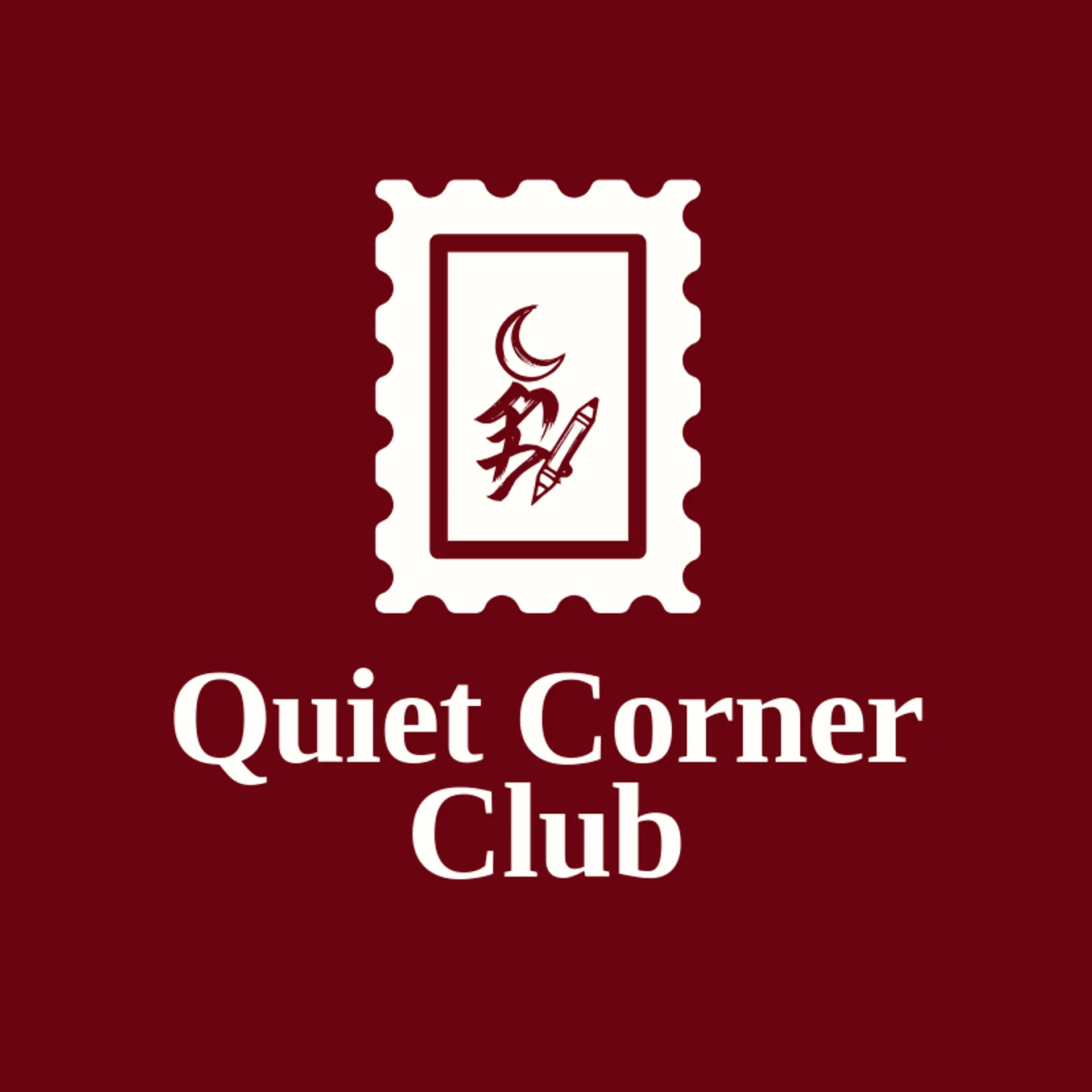 Quiet Corner Club logo for student