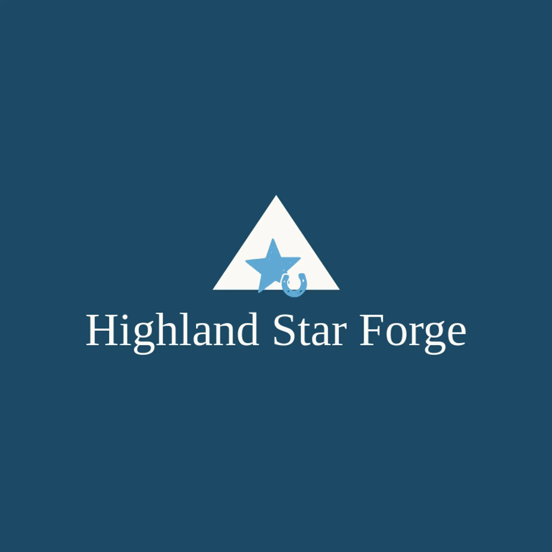 Highland Star Forge logo for horseshoe