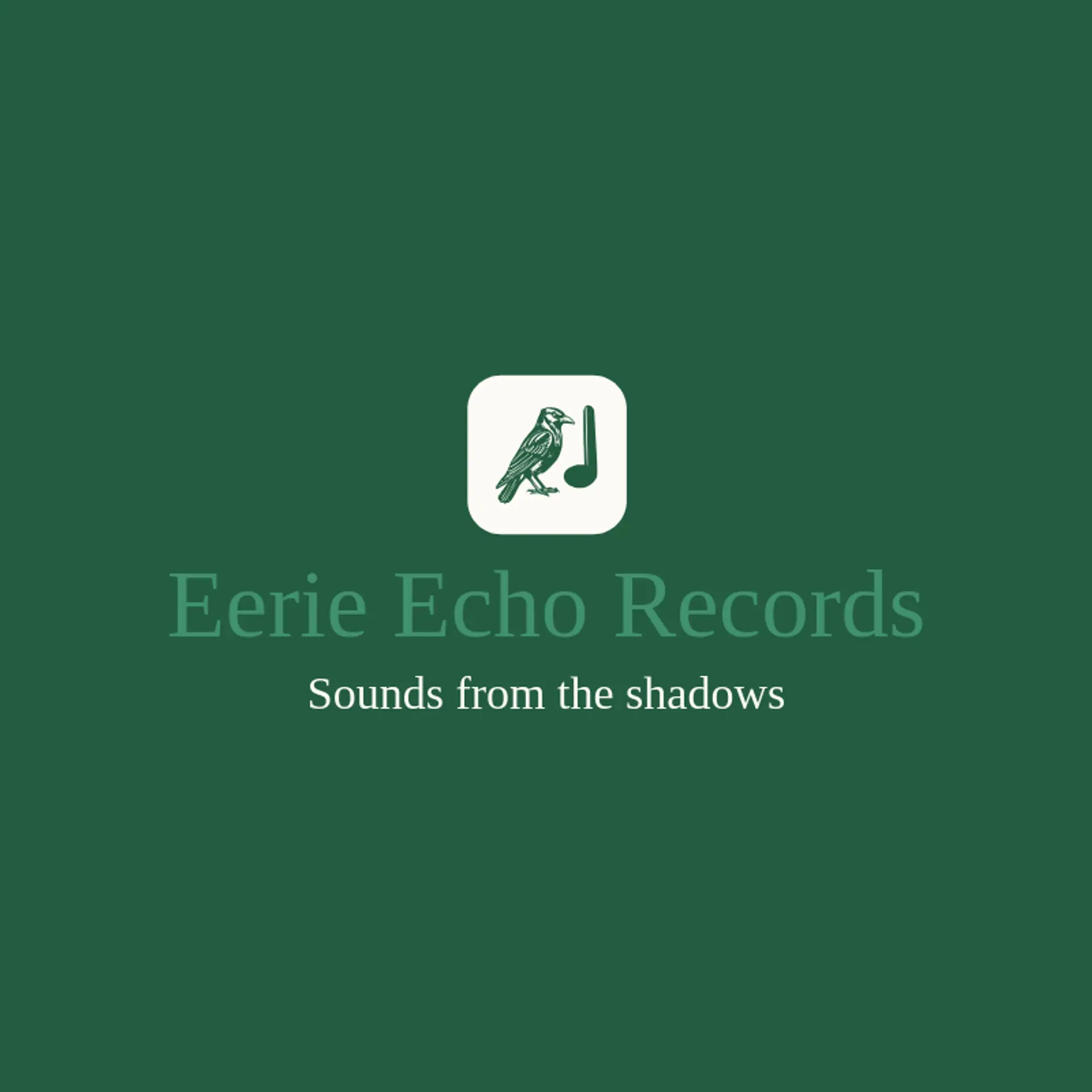 Eerie Echo Records logo for spooky