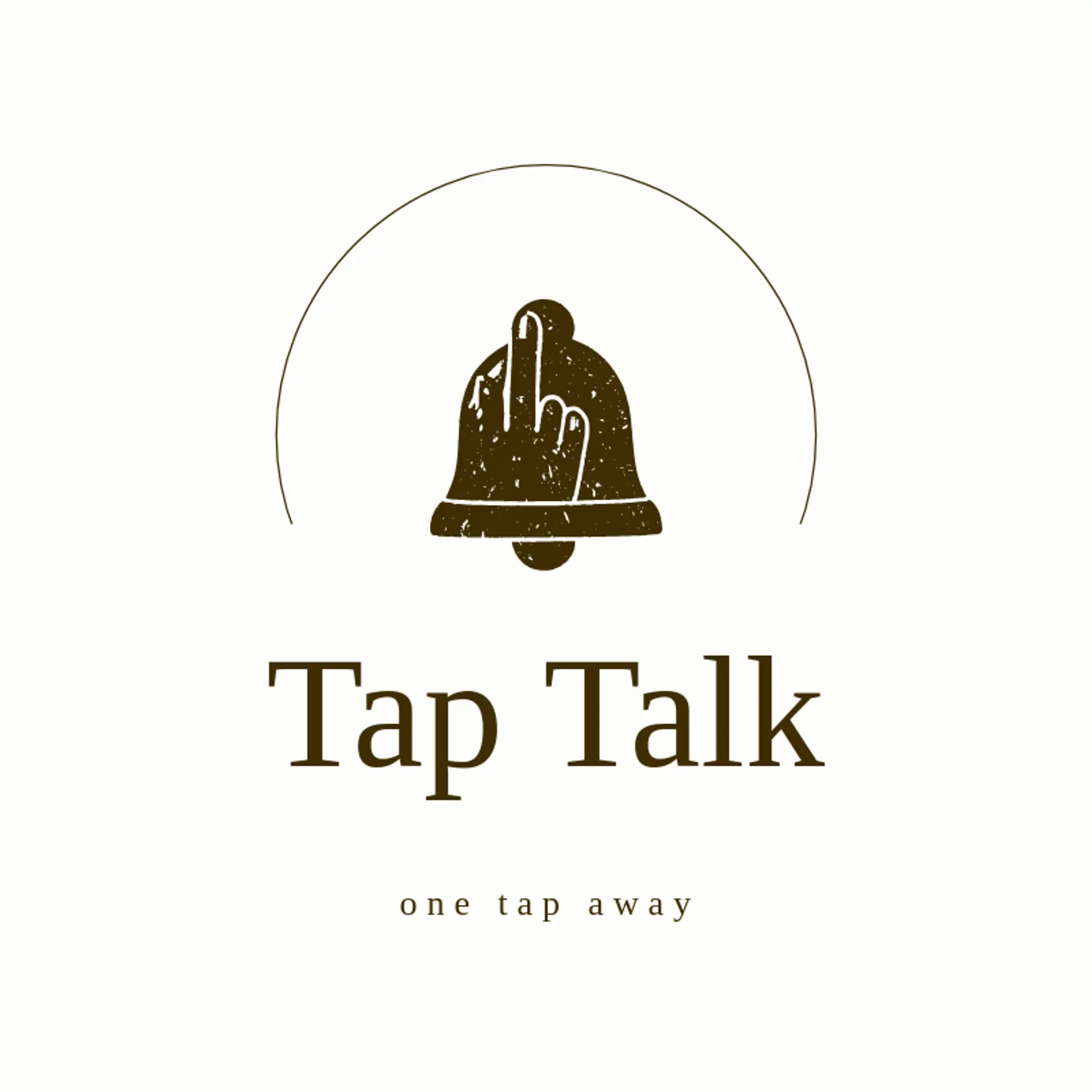 Tap Talk logo for message