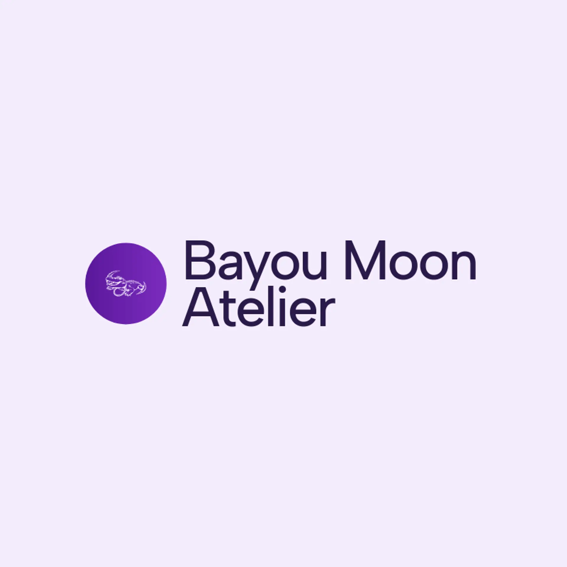 Bayou Moon Atelier logo for mardi gras
