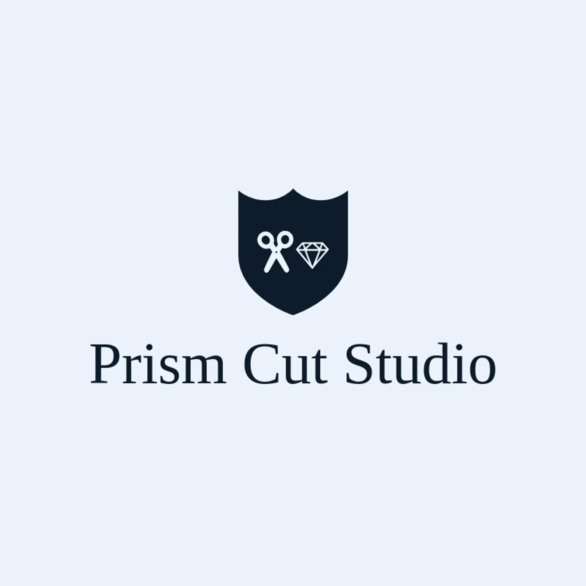 Prism Cut Studio logo for scissors