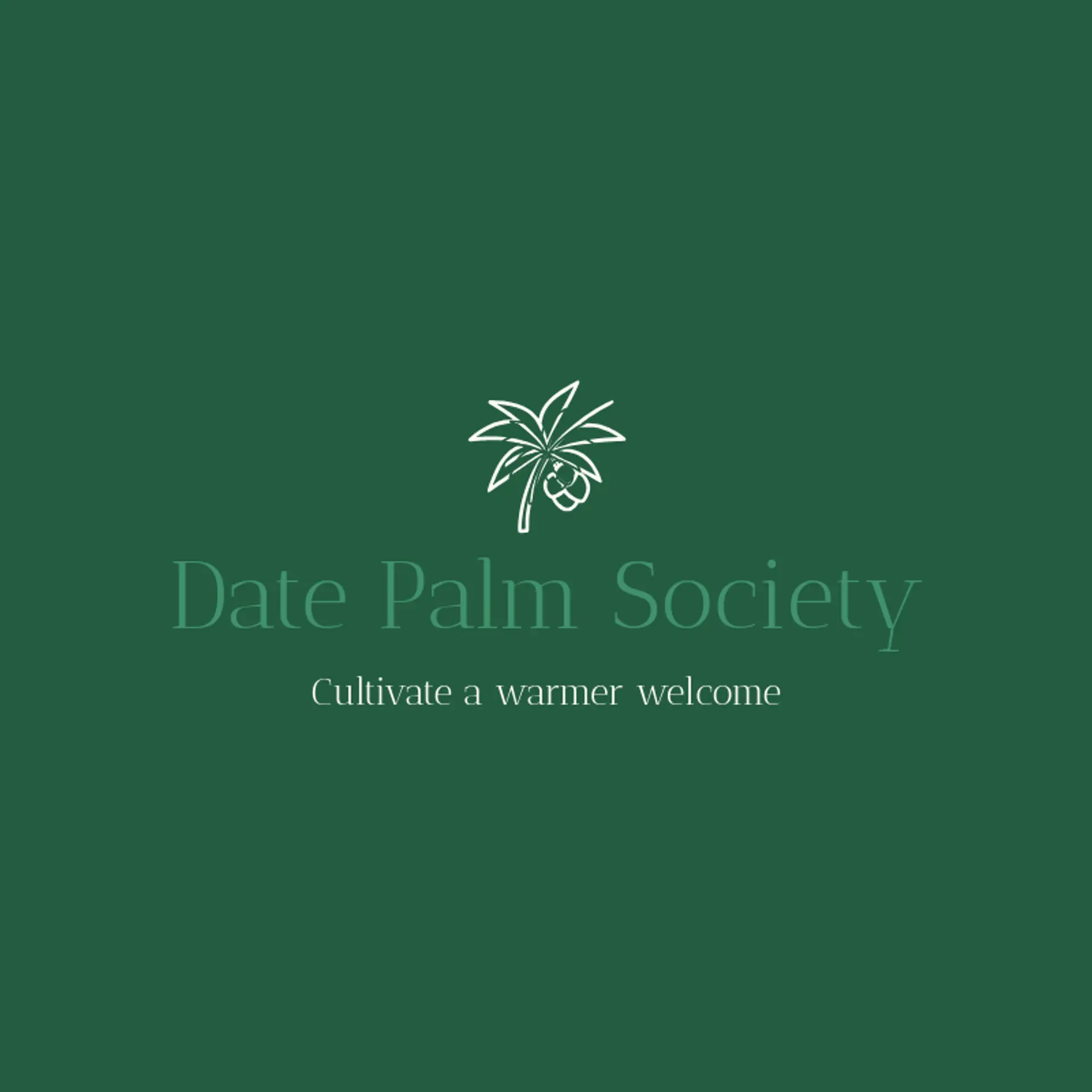 Date Palm Society logo for arabic