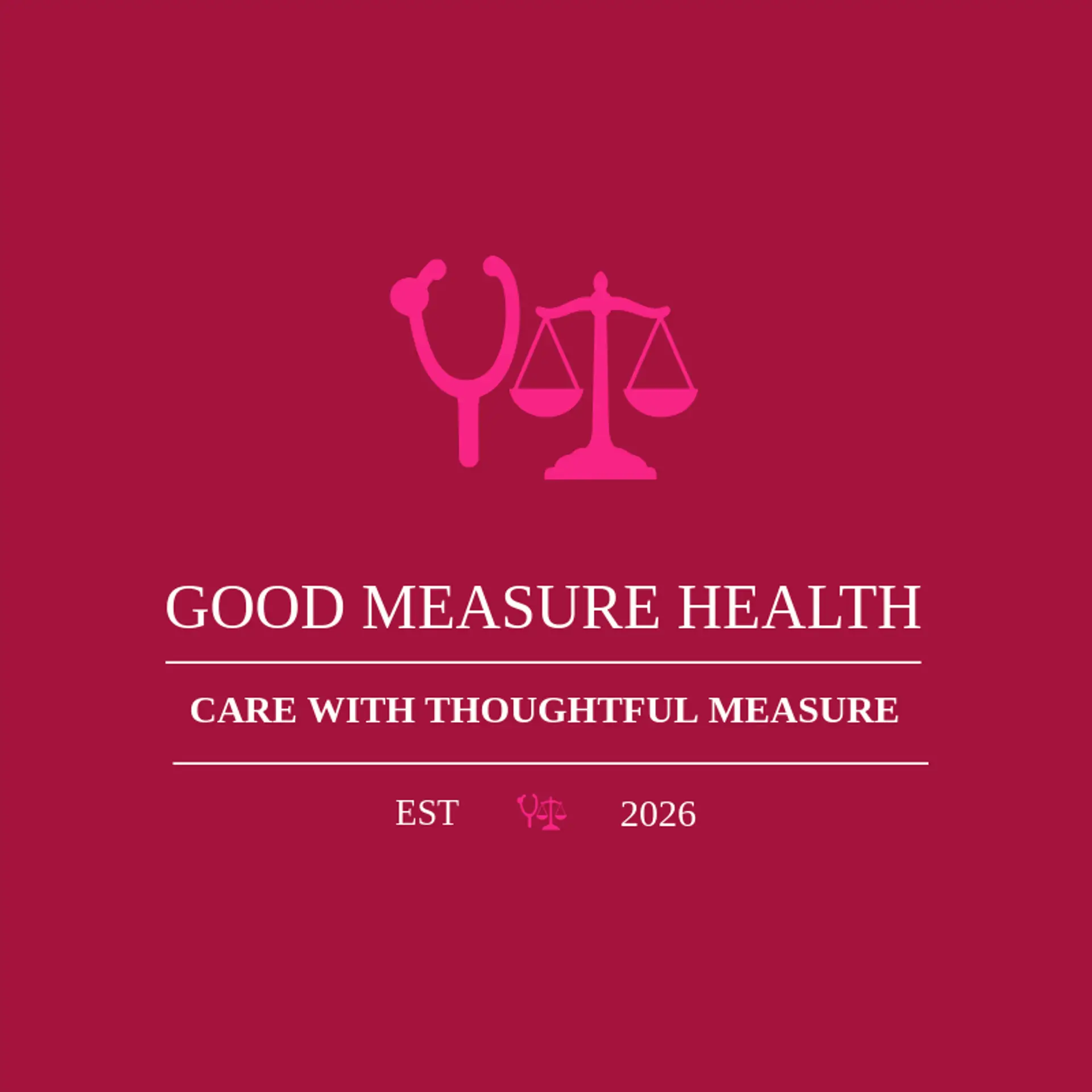 Good Measure Health logo for stethoscope