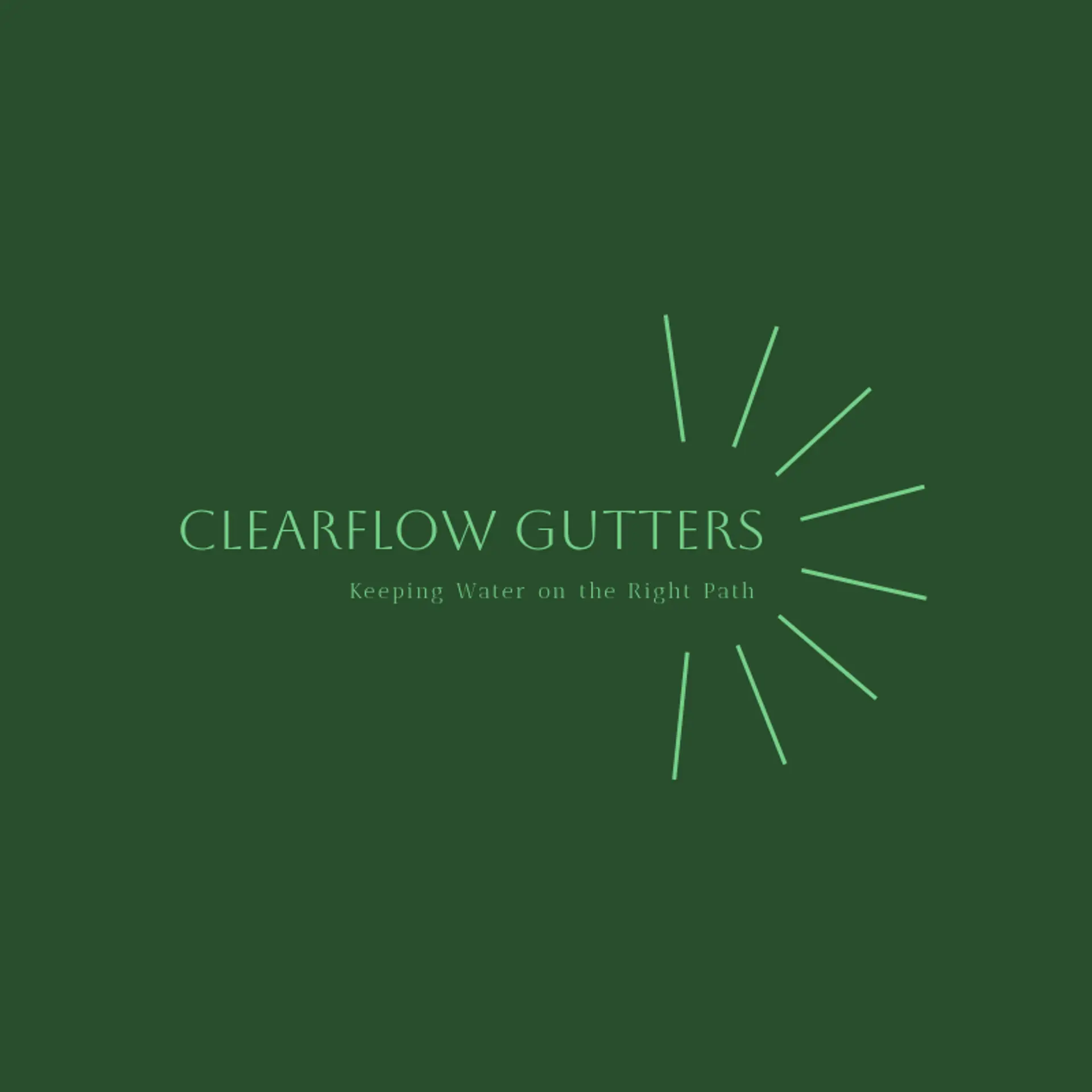 ClearFlow Gutters logo for gutter cleaning