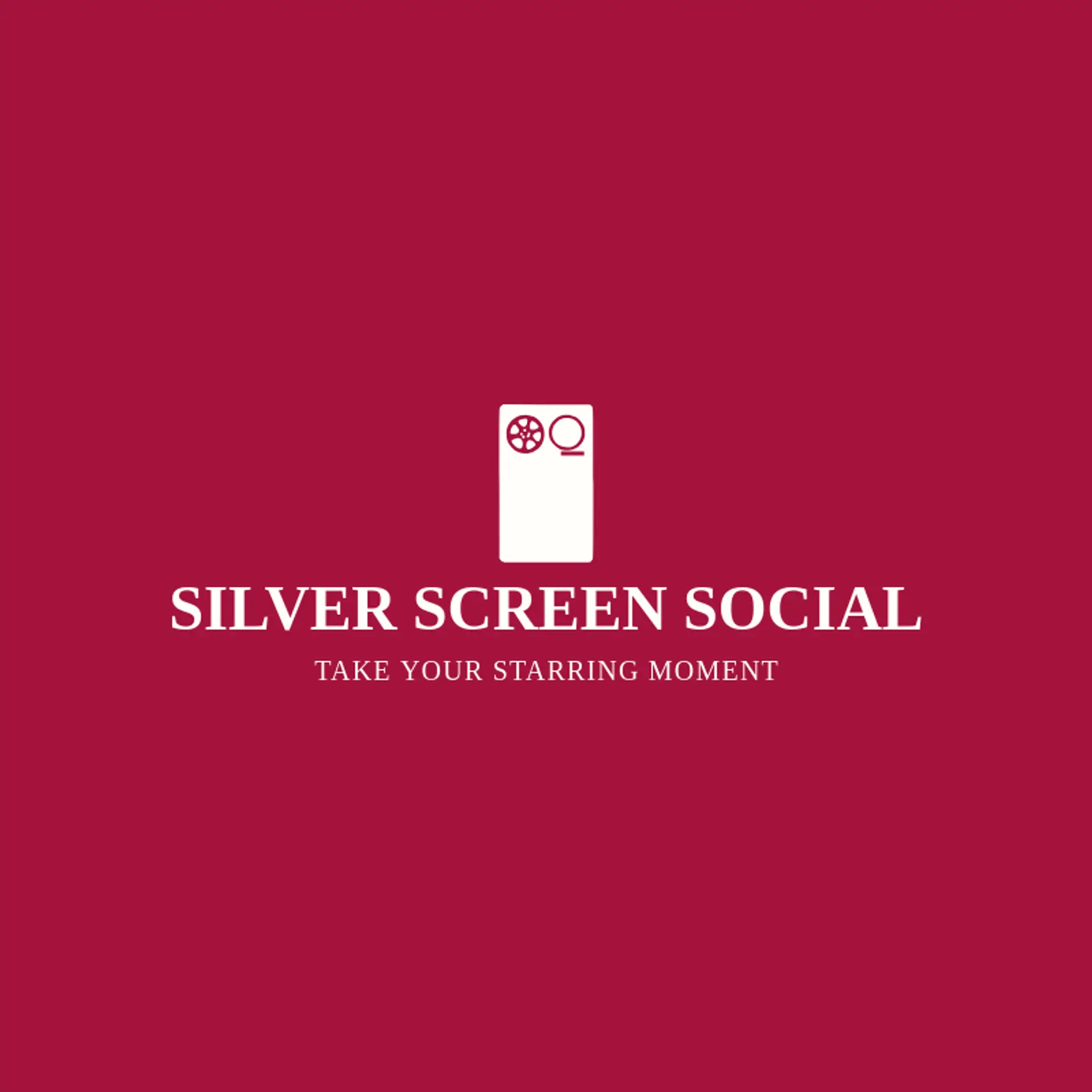 Silver Screen Social logo for photo booth