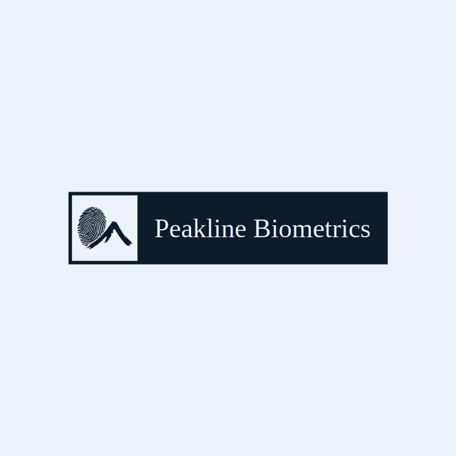 Peakline Biometrics logo for fingerprint