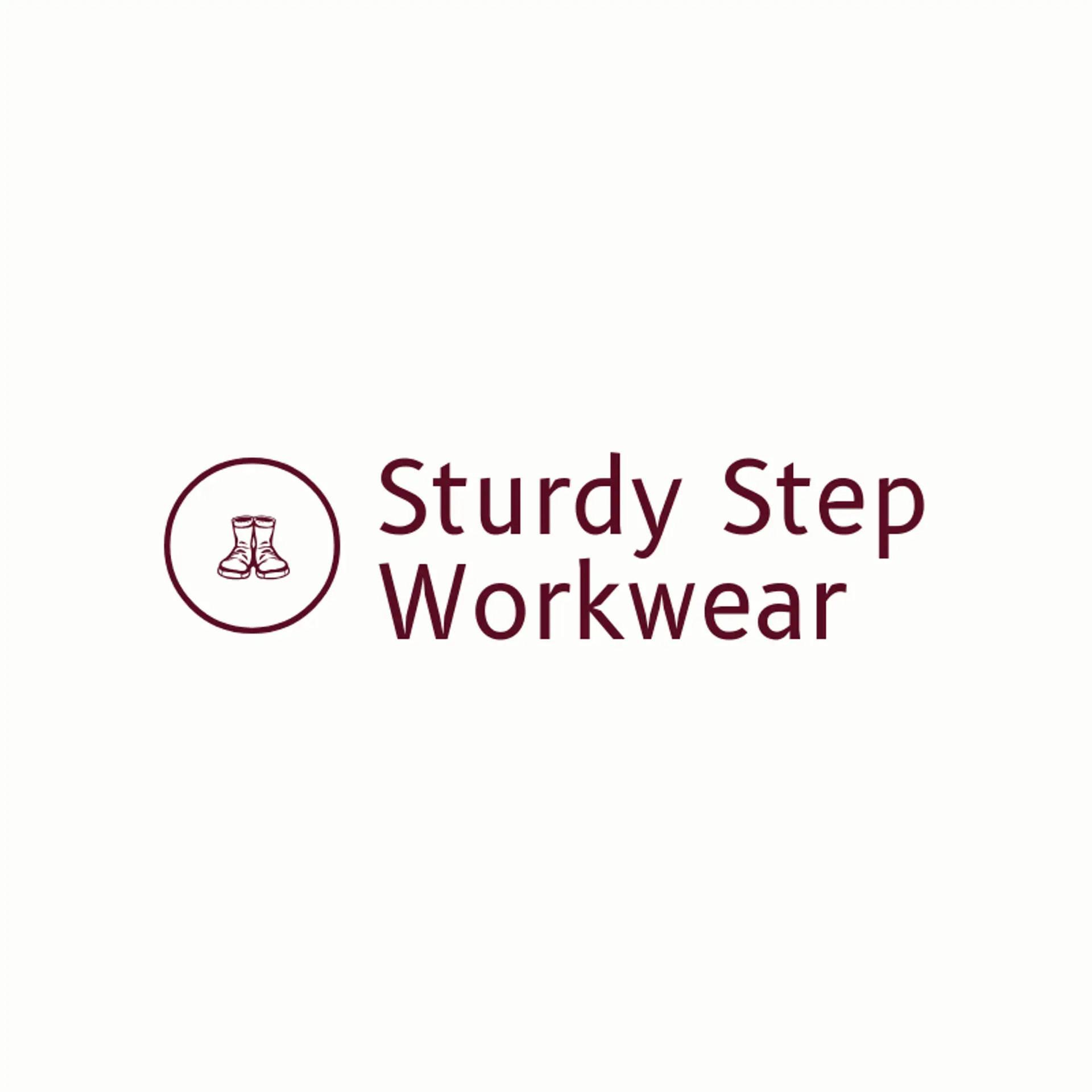 Sturdy Step Workwear logo for boots