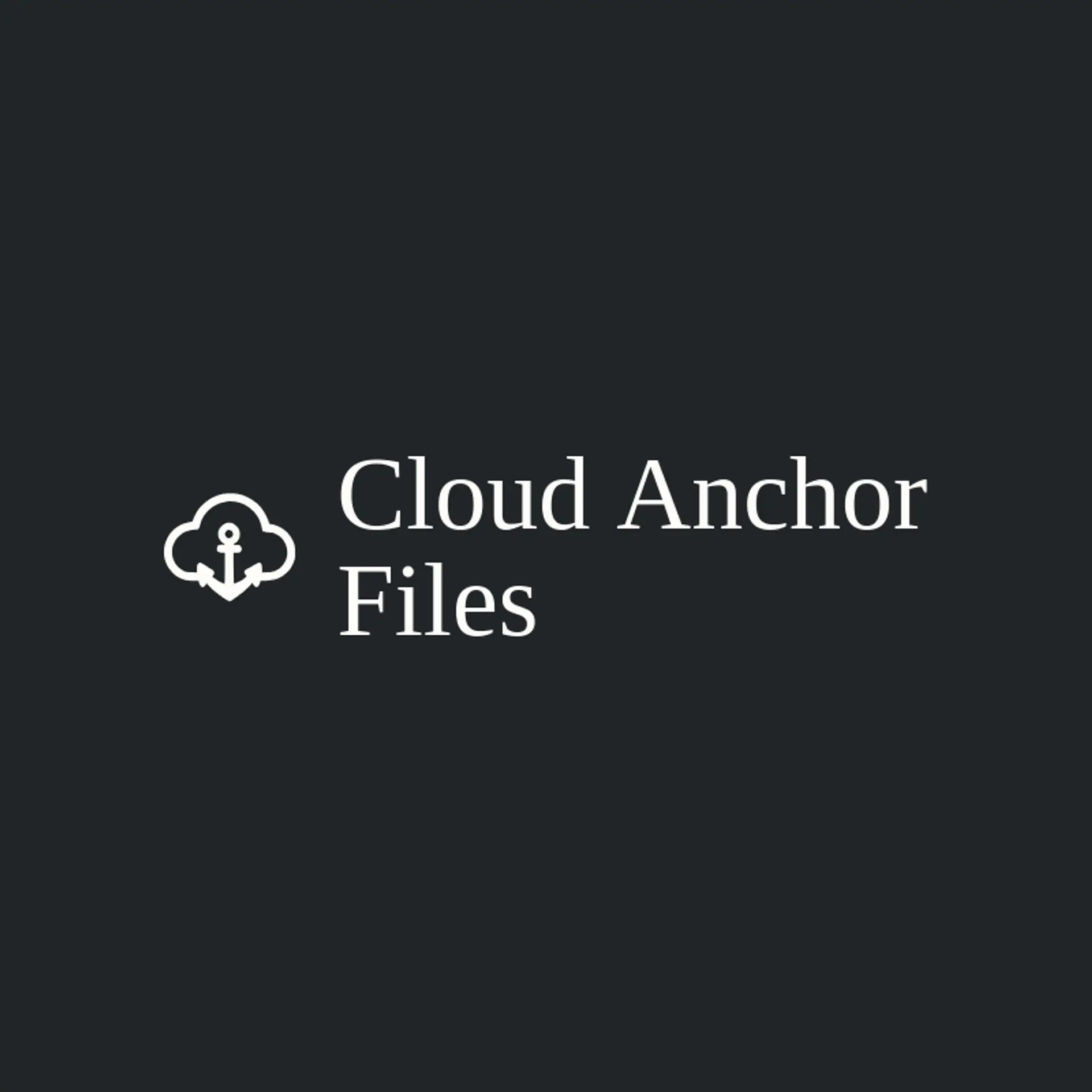 Cloud Anchor Files logo for cloud storage