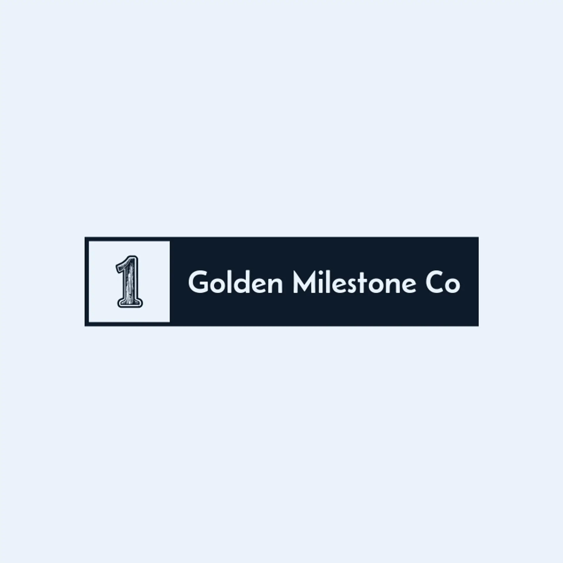Golden Milestone Co logo for anniversary