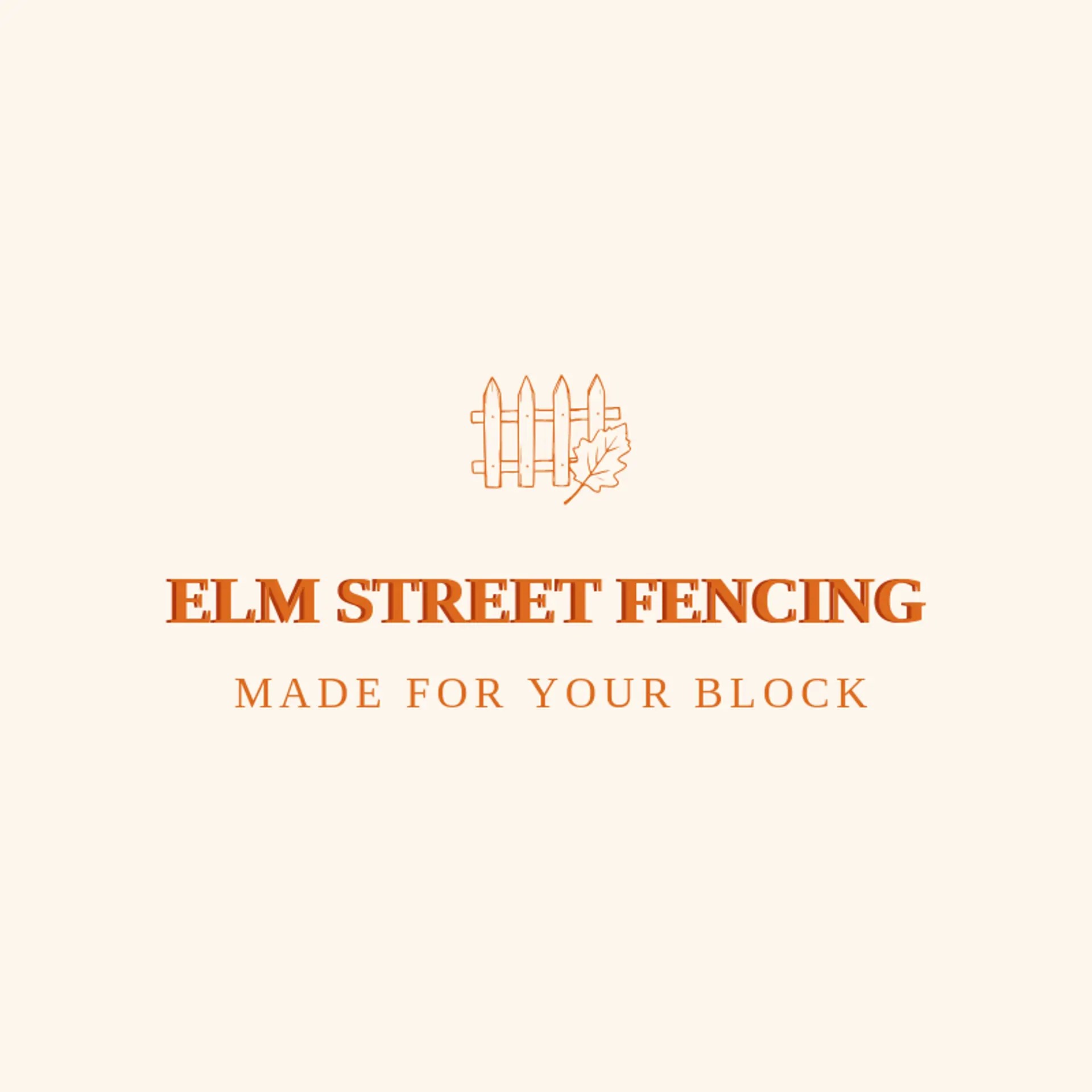 Elm Street Fencing logo for fence