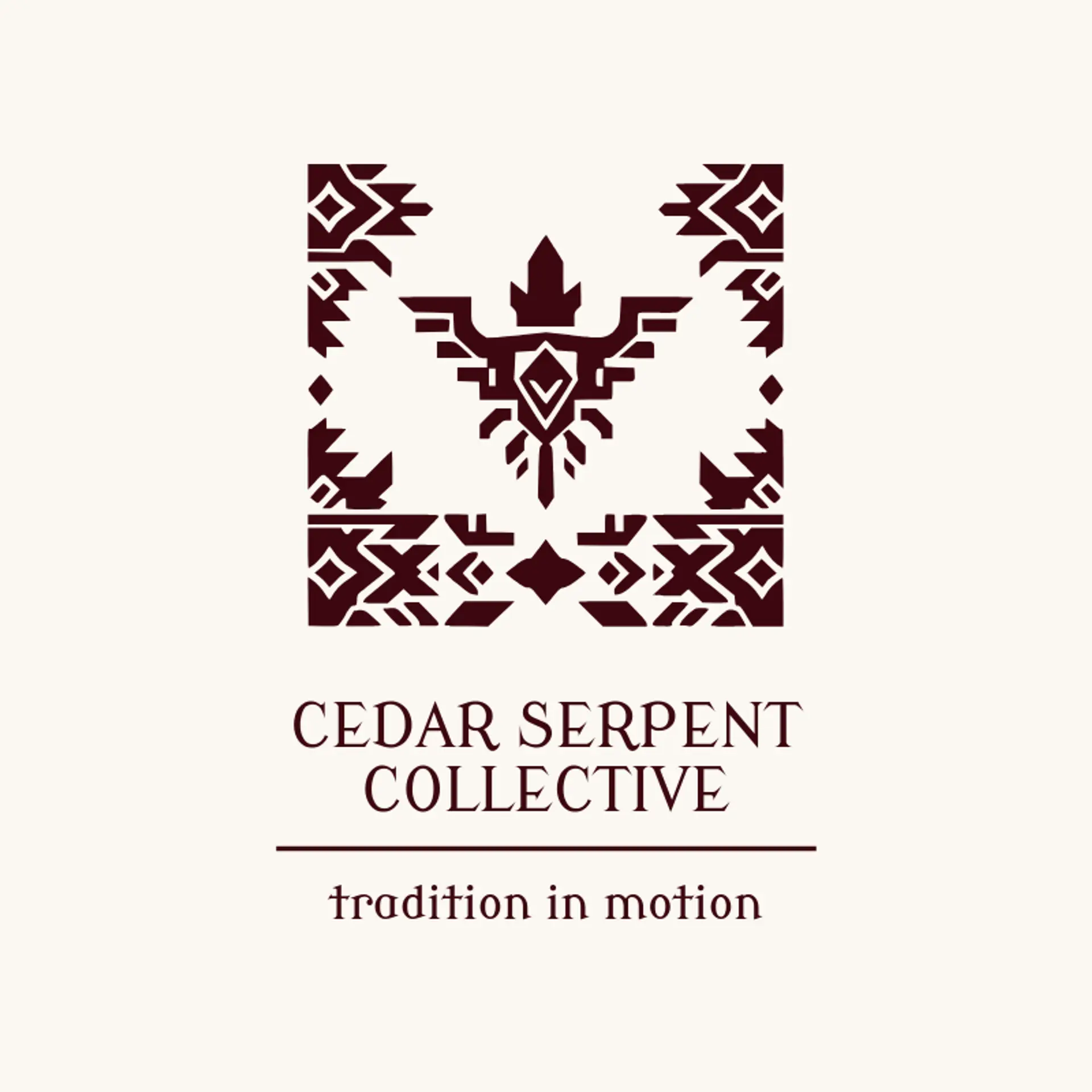 Cedar Serpent Collective logo for aztec