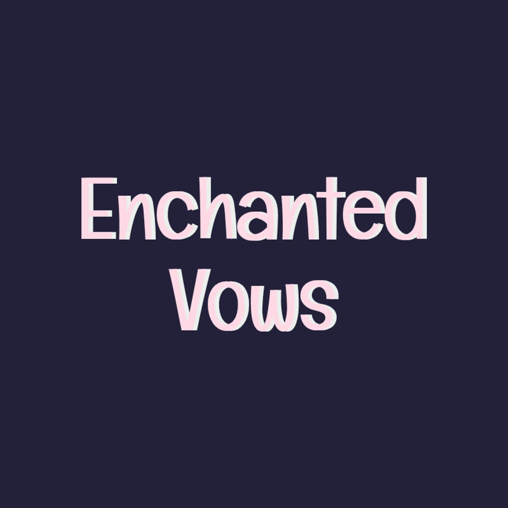 Enchanted Vows logo for wedding service