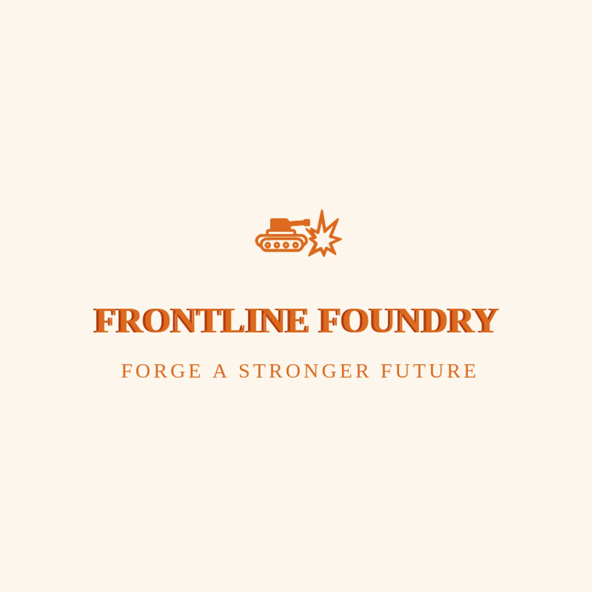 Frontline Foundry logo for tank