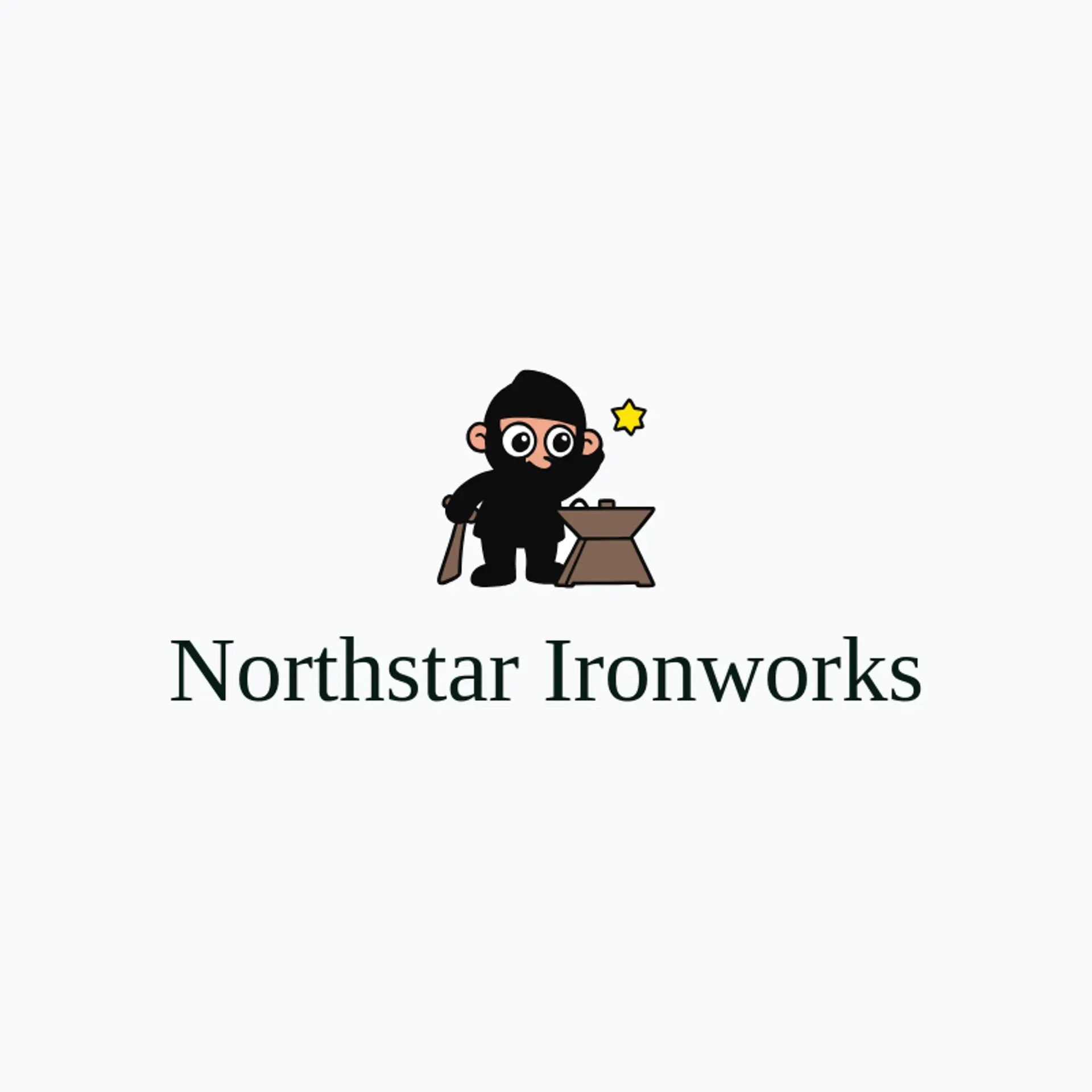 Northstar Ironworks logo for blacksmith
