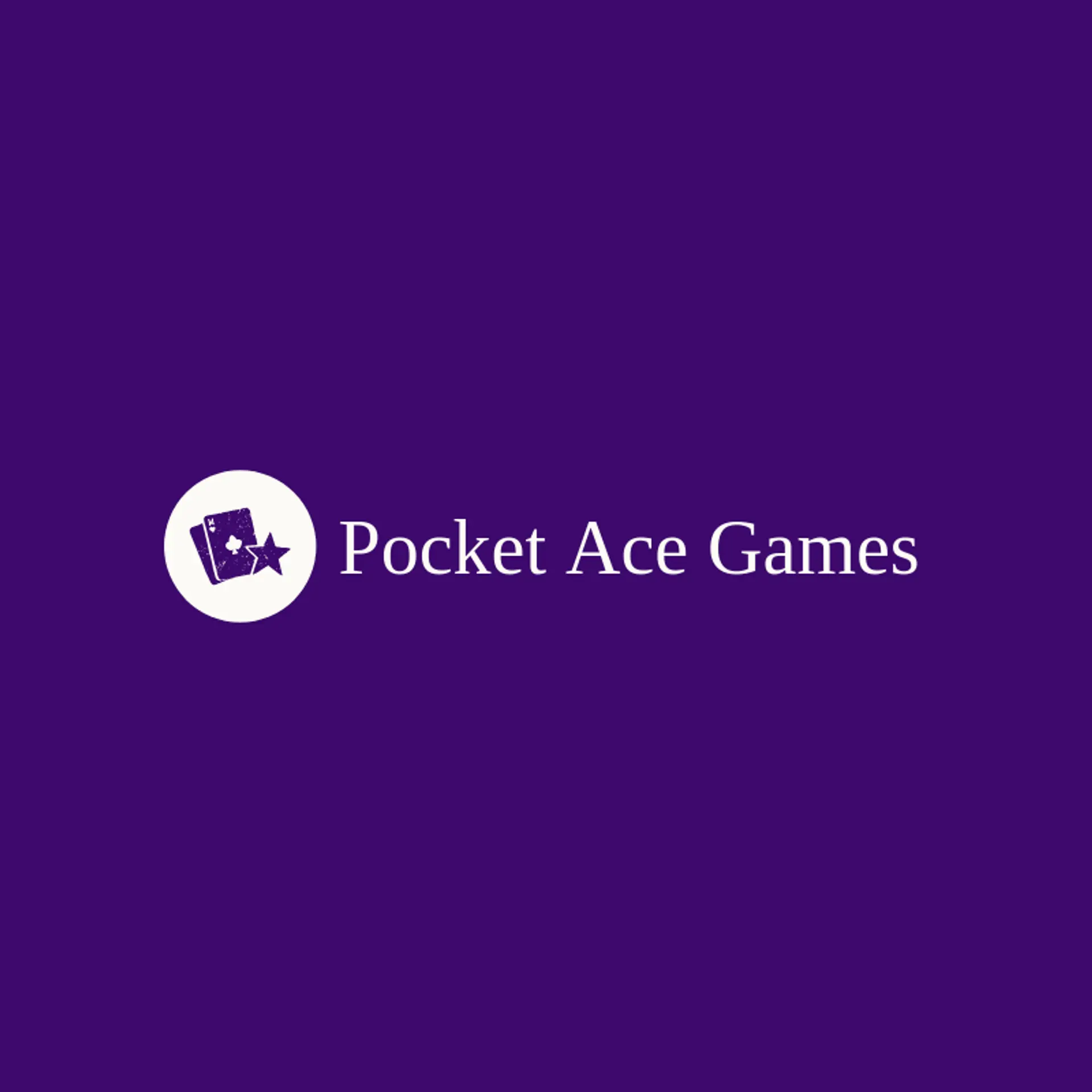 Pocket Ace Games logo for playing cards