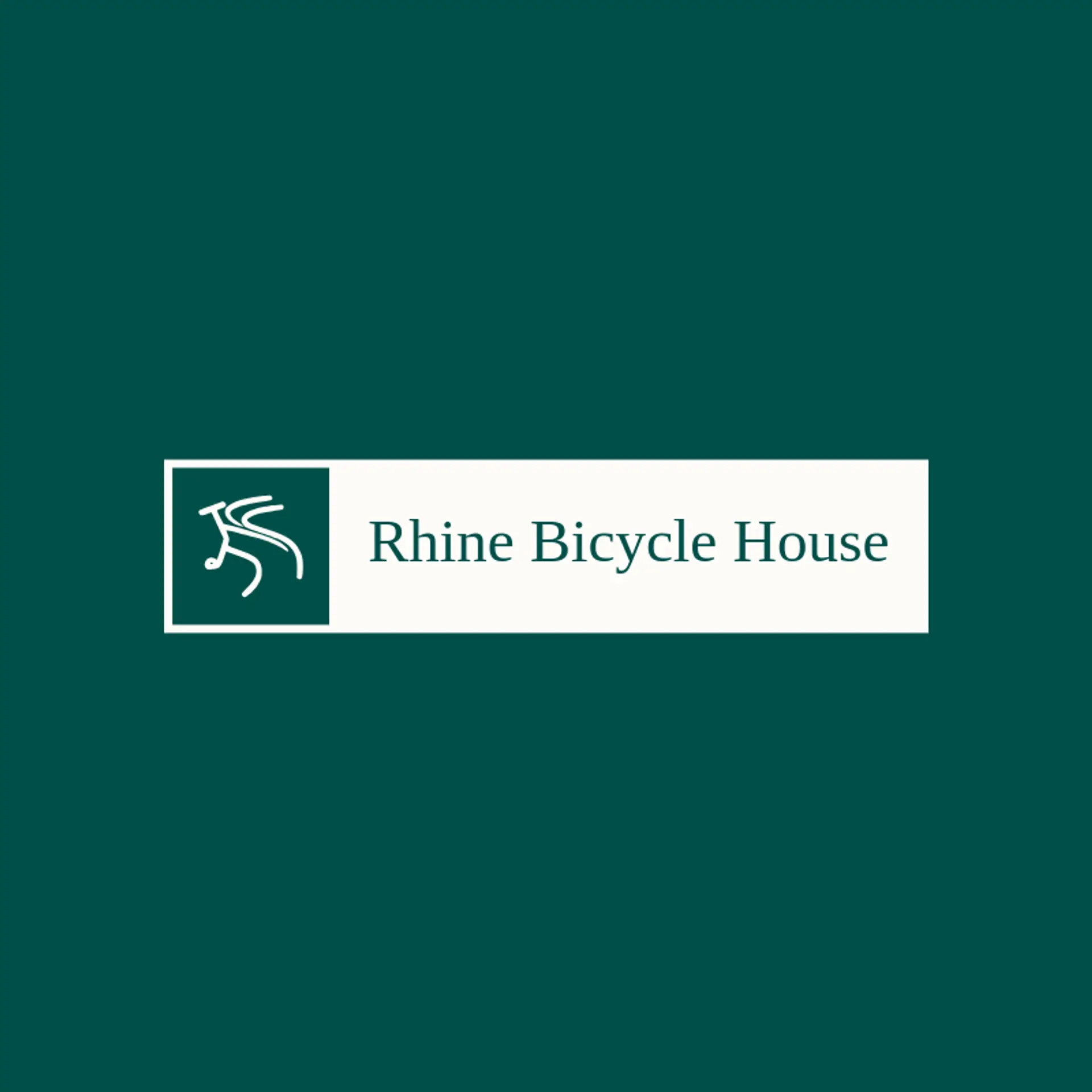 Rhine Bicycle House logo for german